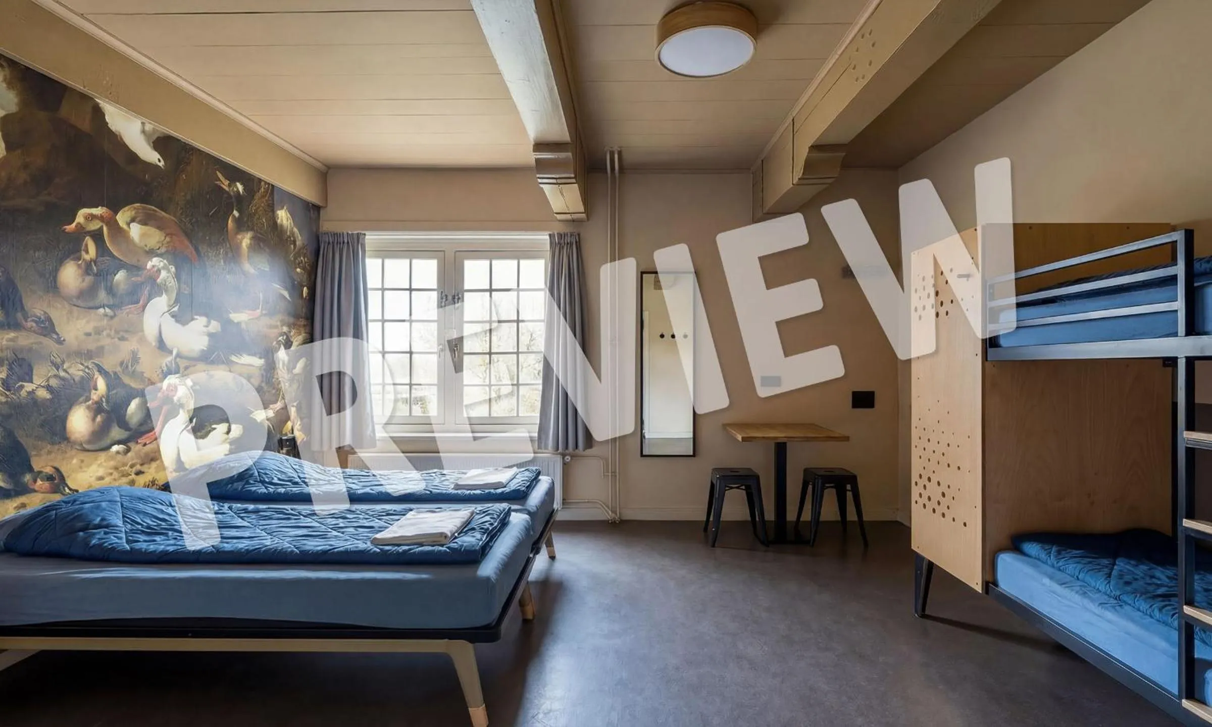 Quadruple Family Room with Private Bathroom in Stayokay Hostel Heemskerk - fully renovated April 2026