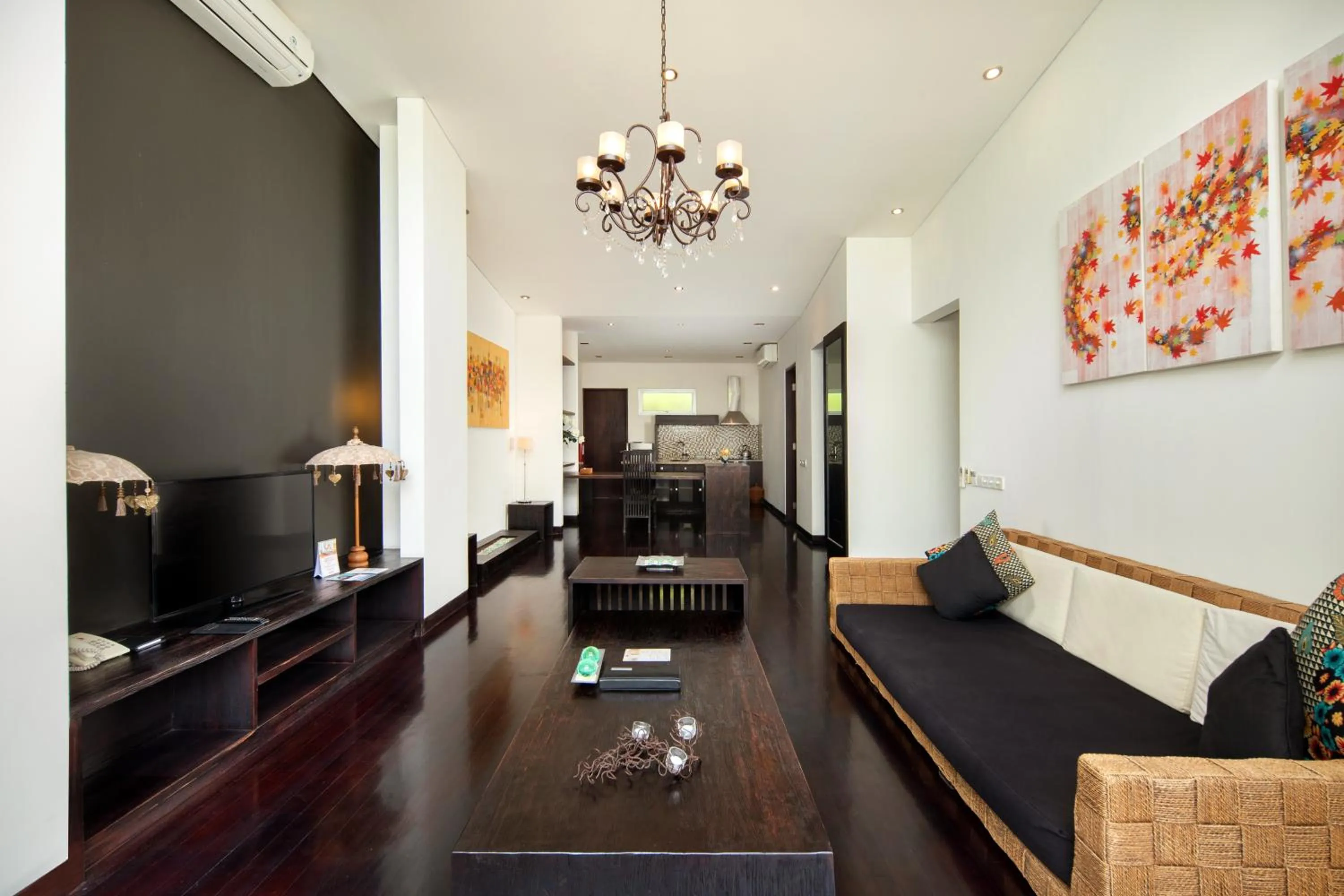 Kitchen or kitchenette in The Seiryu Boutique Bali Villas