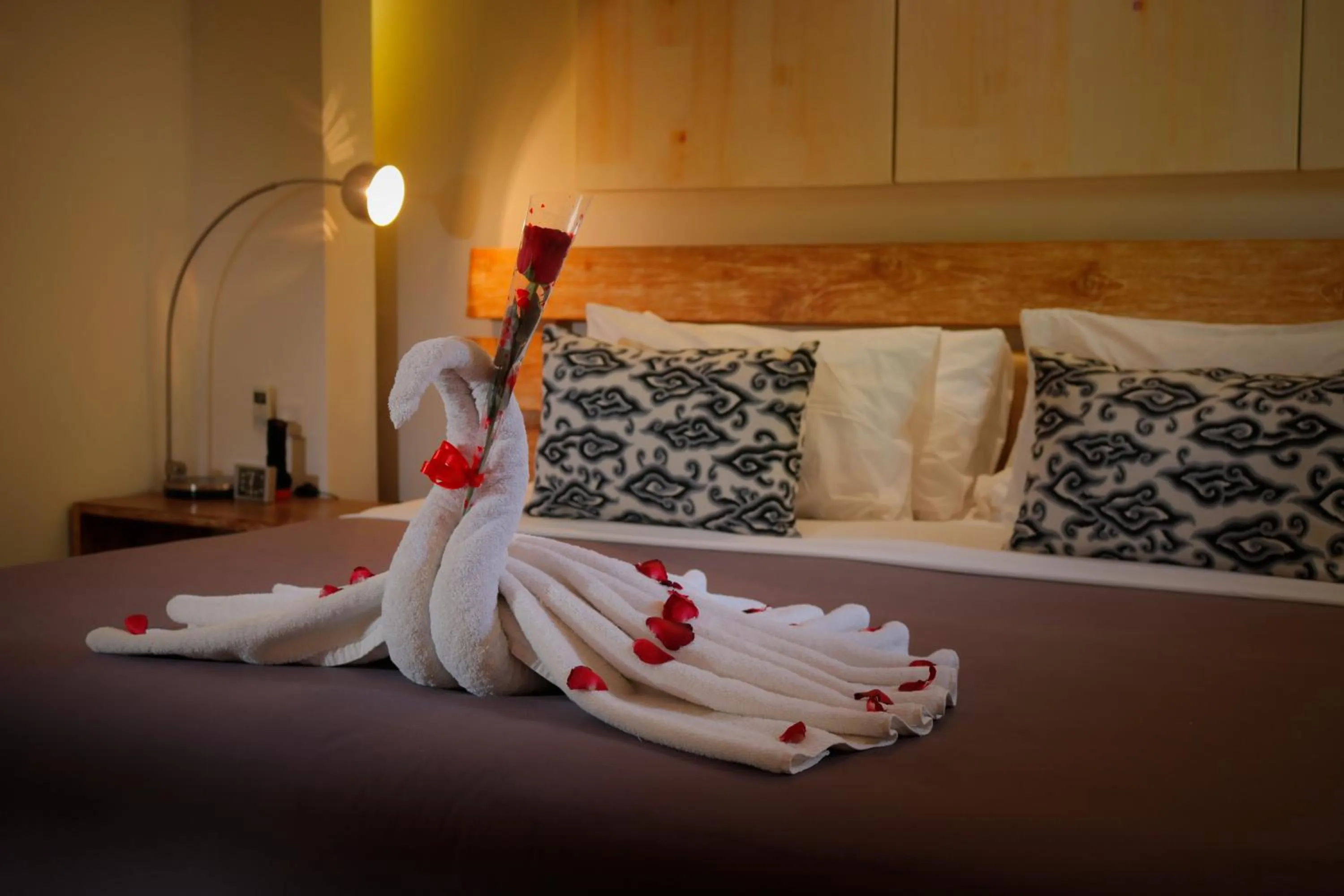 Decorative detail, Bed in The Seiryu Boutique Bali Villas