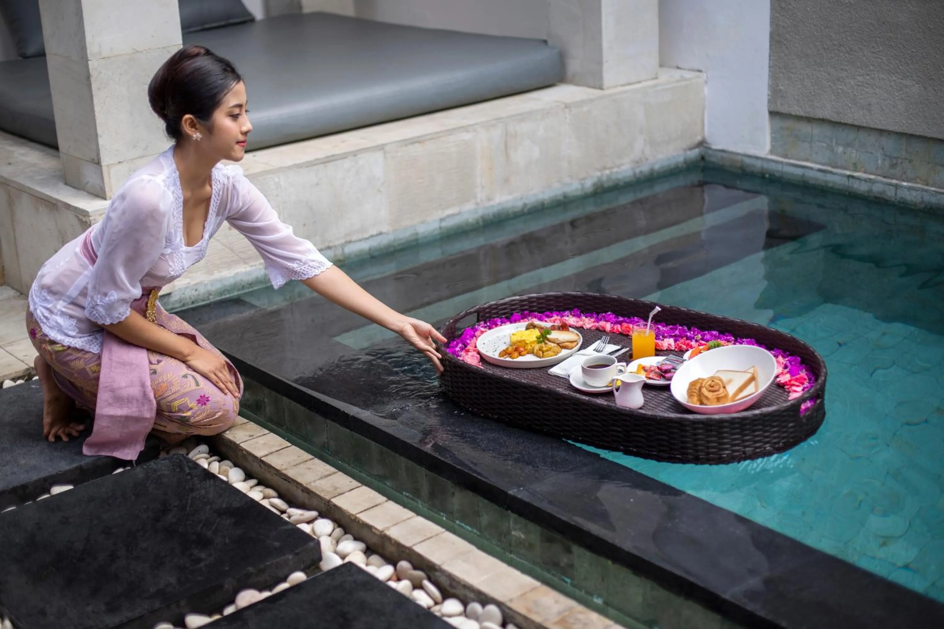 Garden view in The Seiryu Boutique Bali Villas