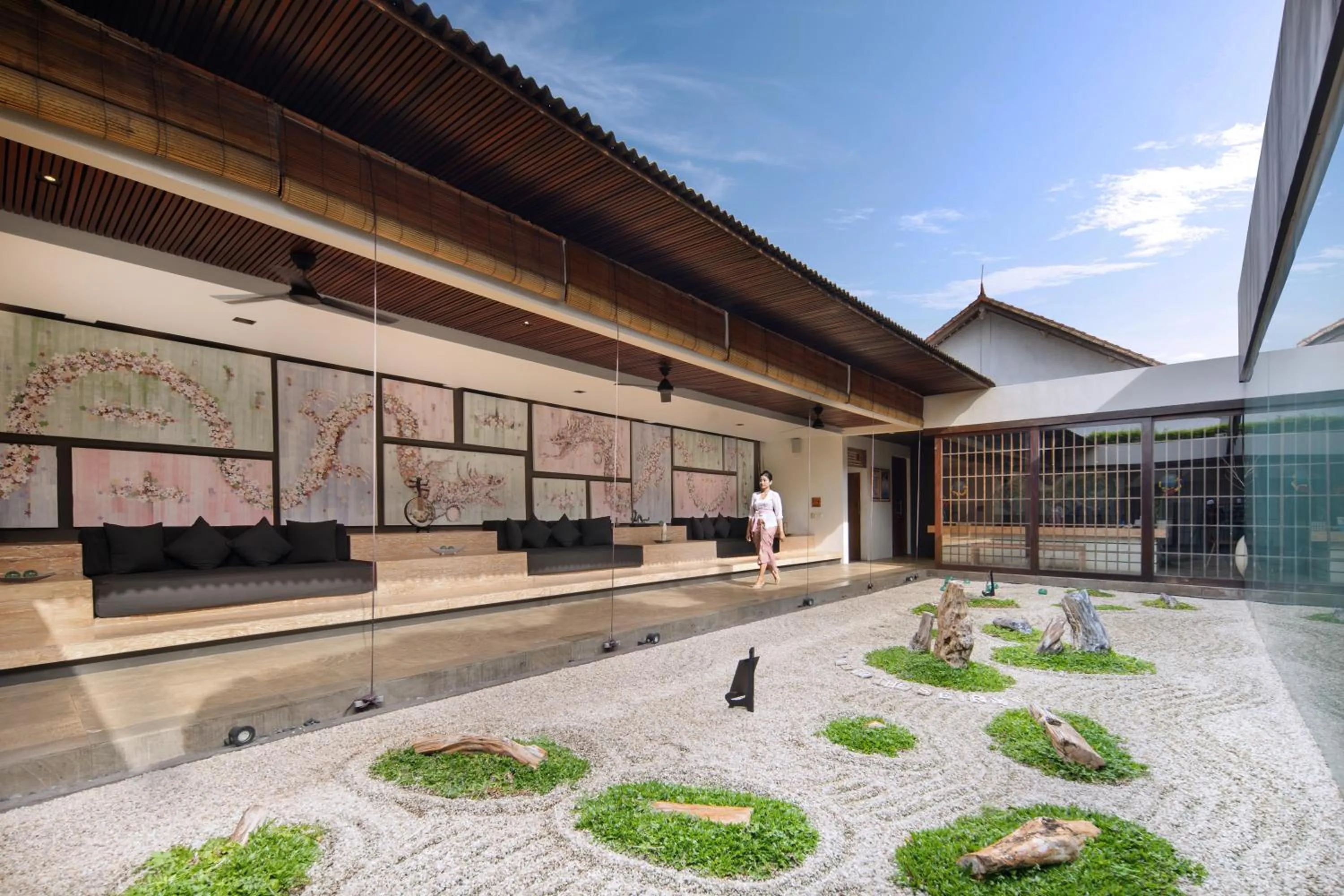 Lobby or reception in The Seiryu Boutique Bali Villas