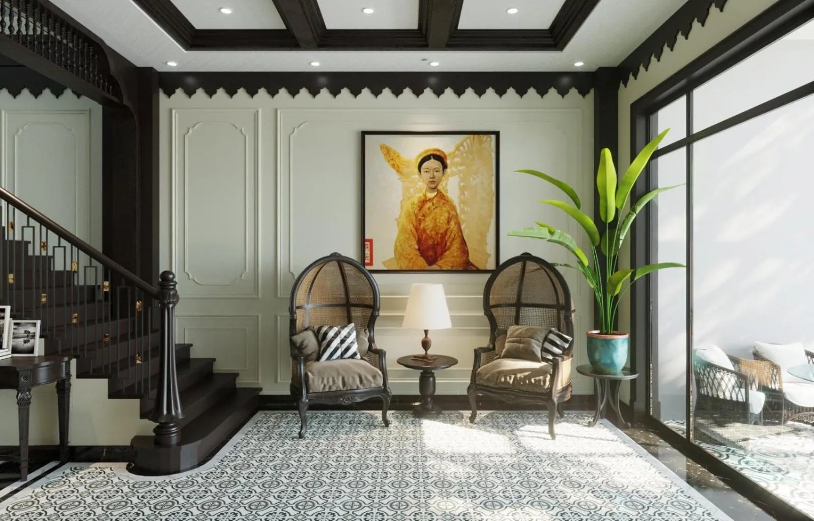 Living room in Thuy Duong Boutique Hotel Hue