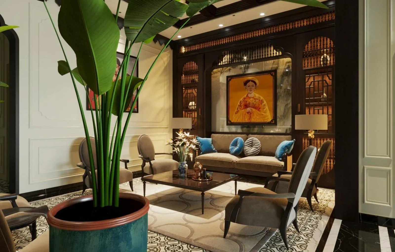 Living room in Thuy Duong Boutique Hotel Hue