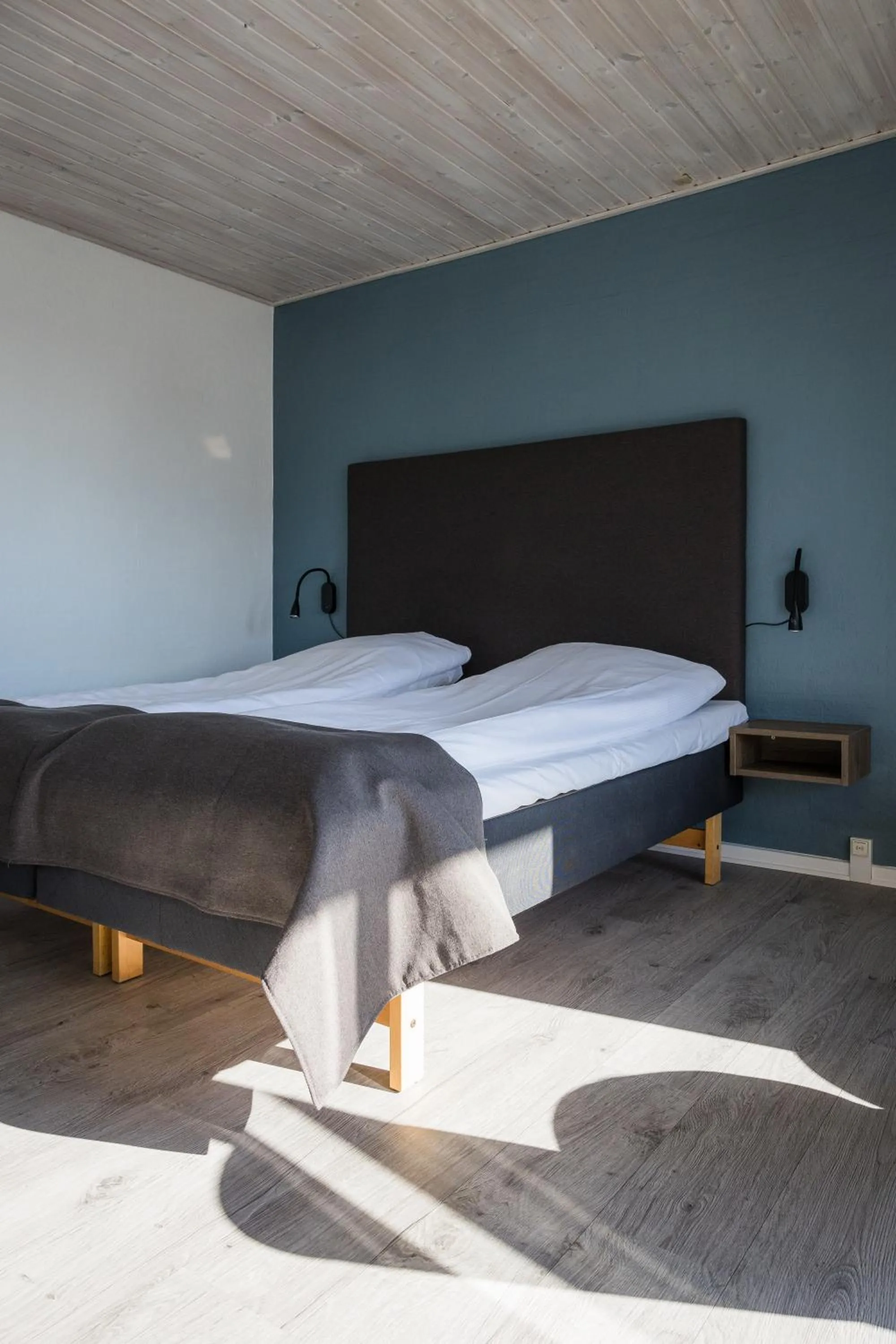 Bed in Hotel Friheden