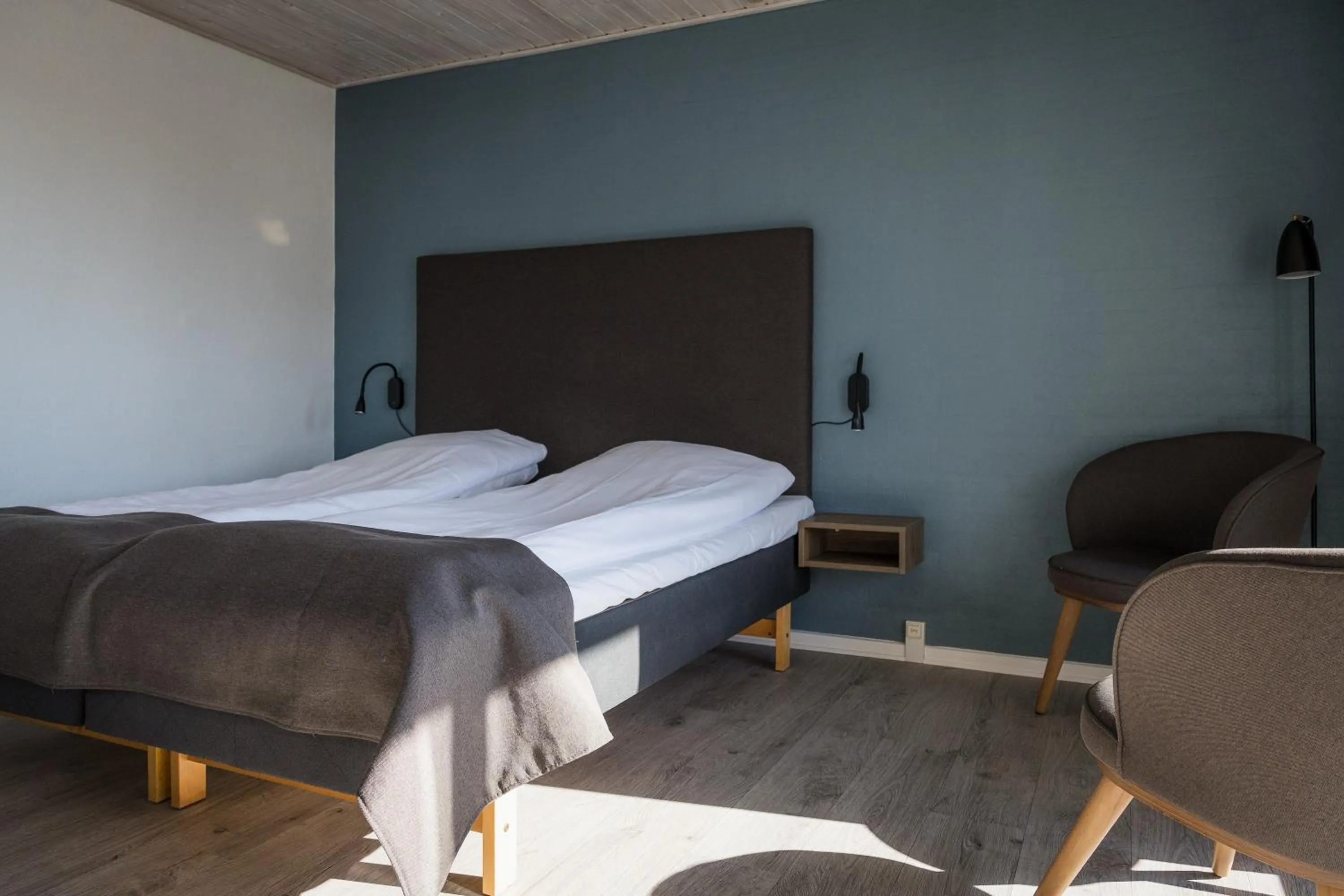 Bed in Hotel Friheden