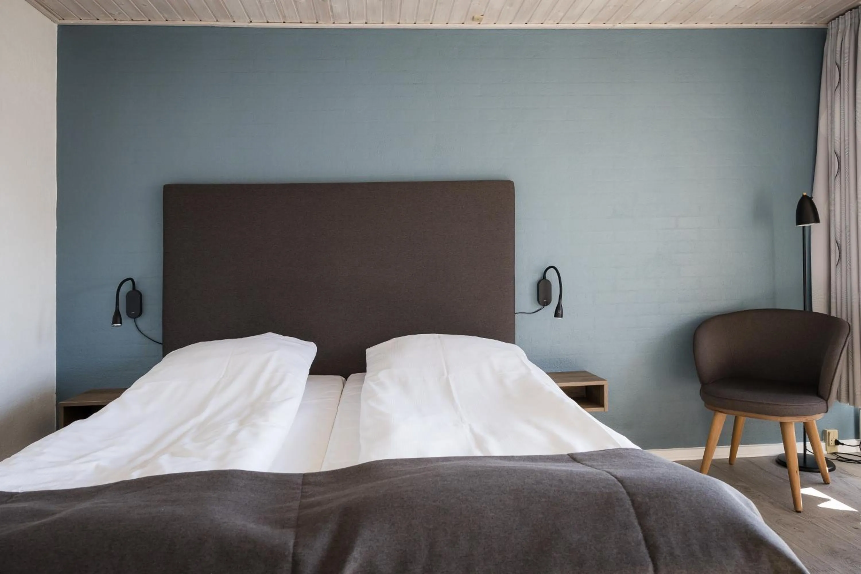 Bed in Hotel Friheden