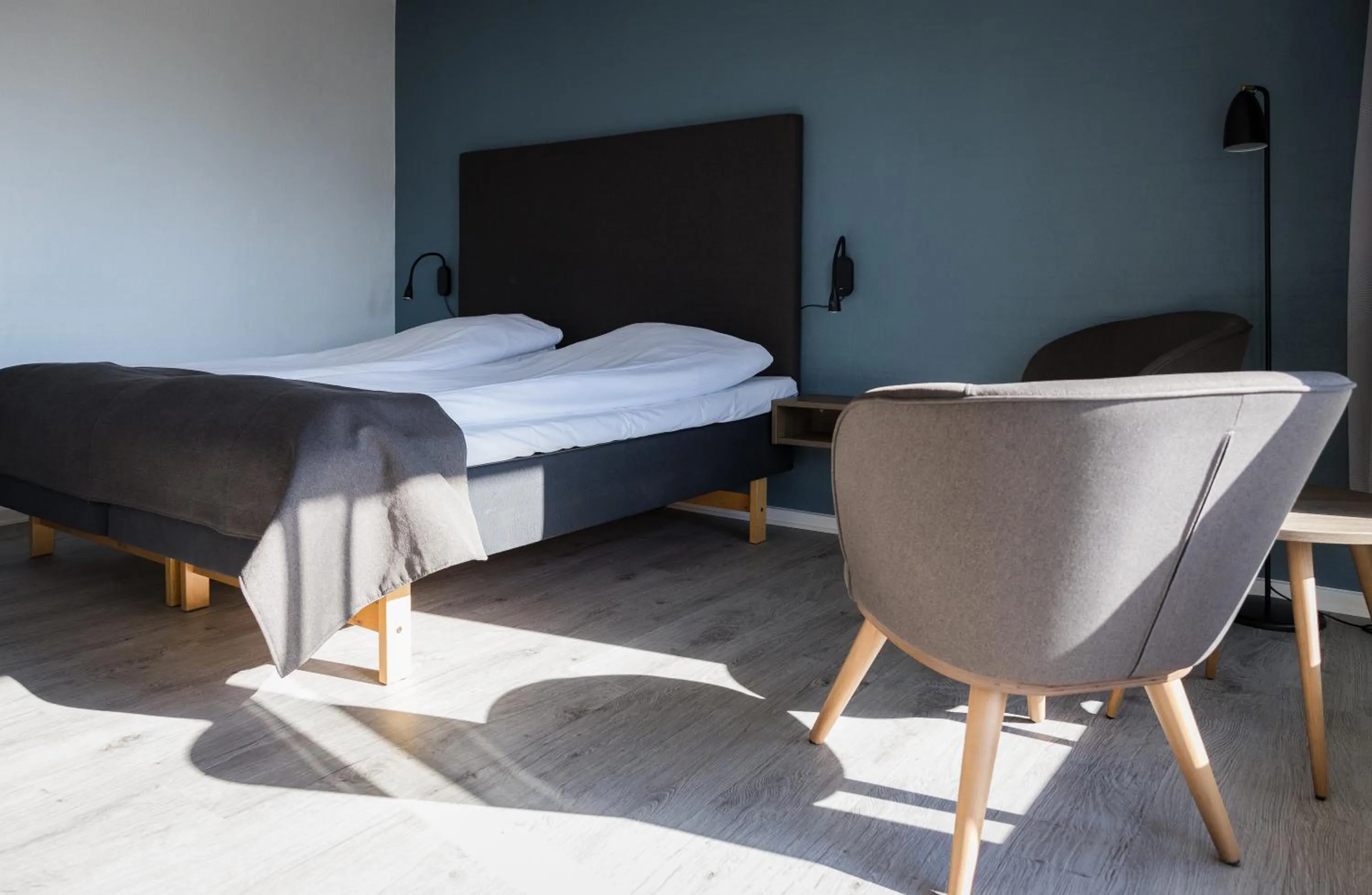 Bed in Hotel Friheden