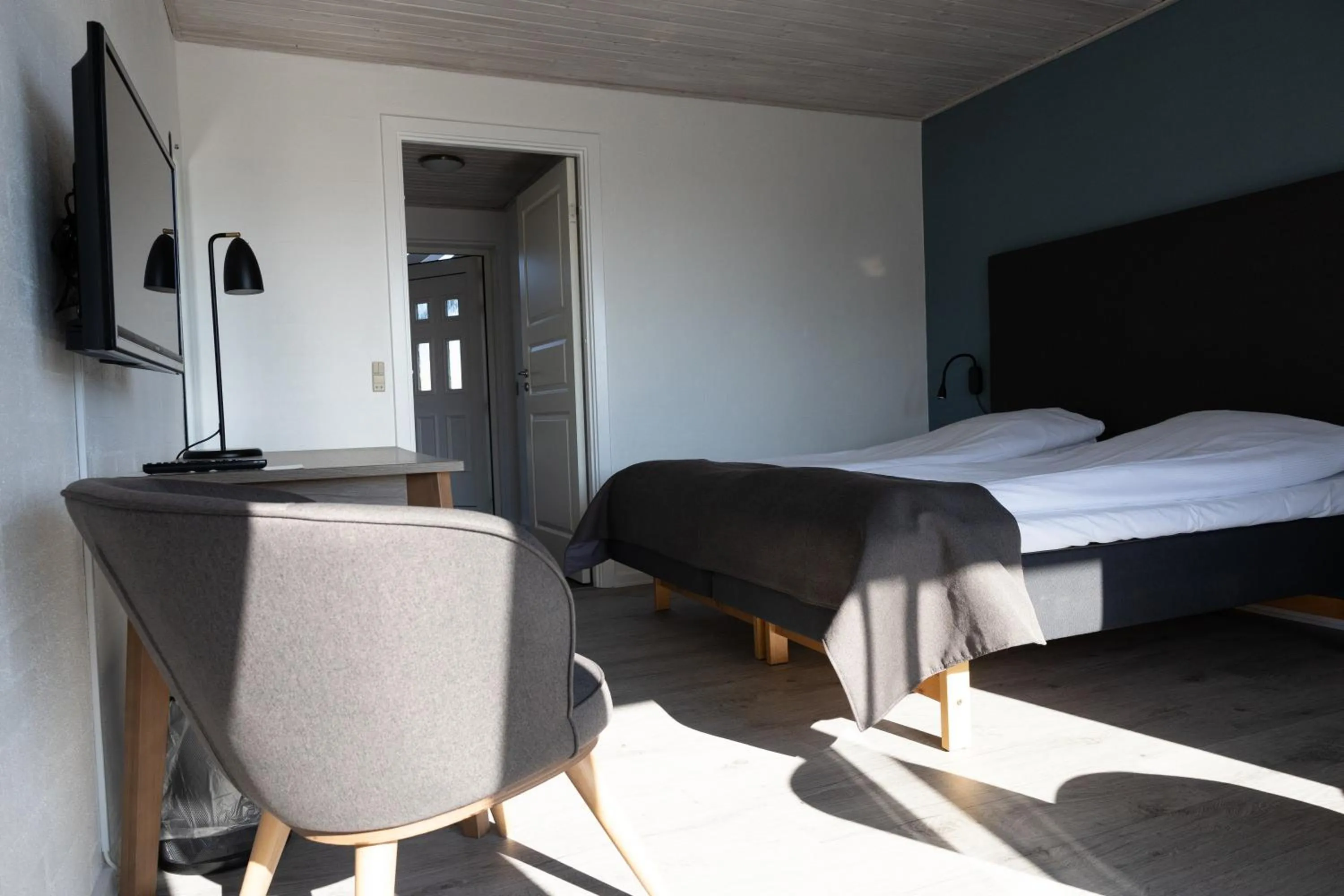 Bed in Hotel Friheden