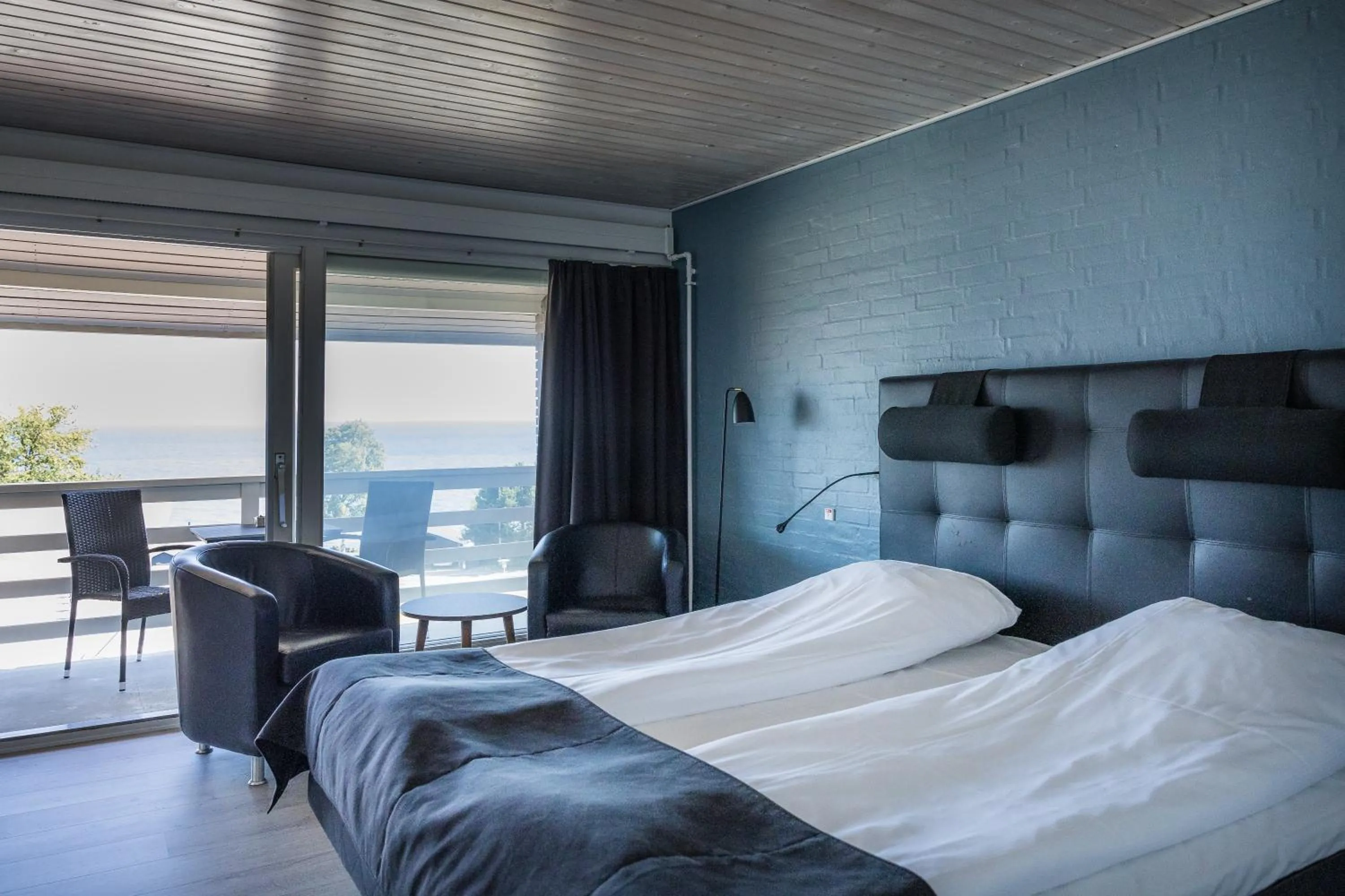 Bed in Hotel Friheden
