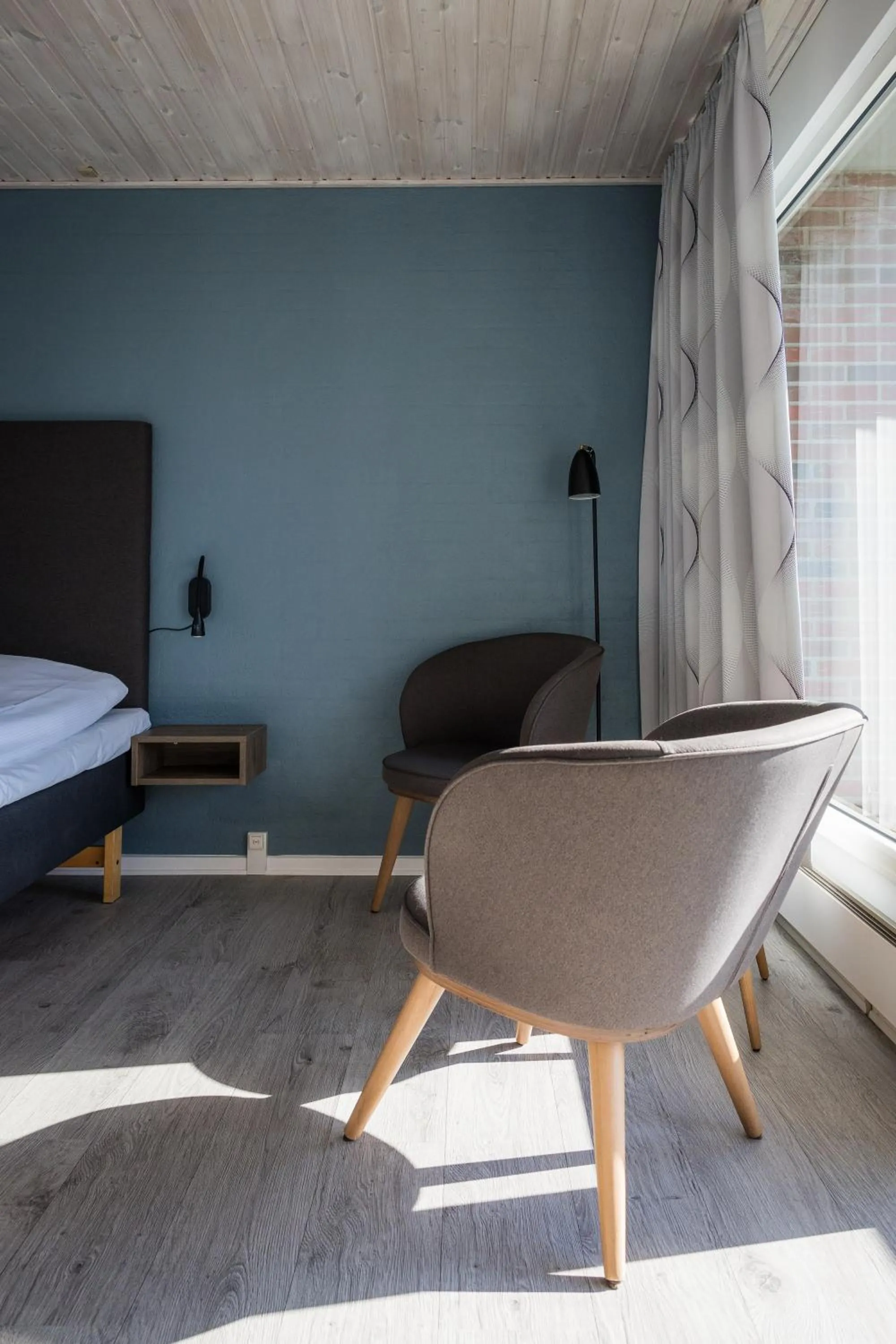 Bed in Hotel Friheden
