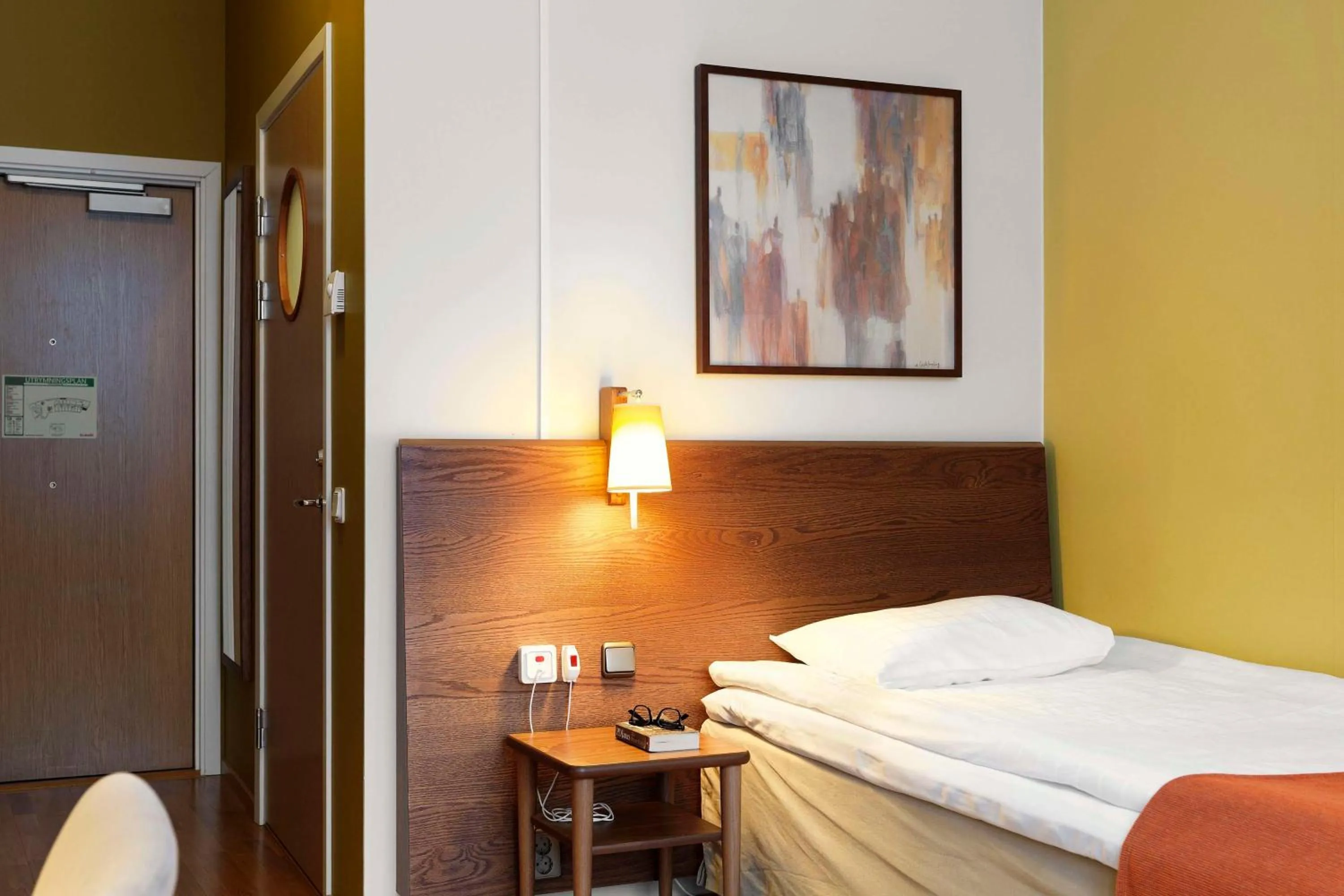 Bedroom, Bed in Scandic Linköping City