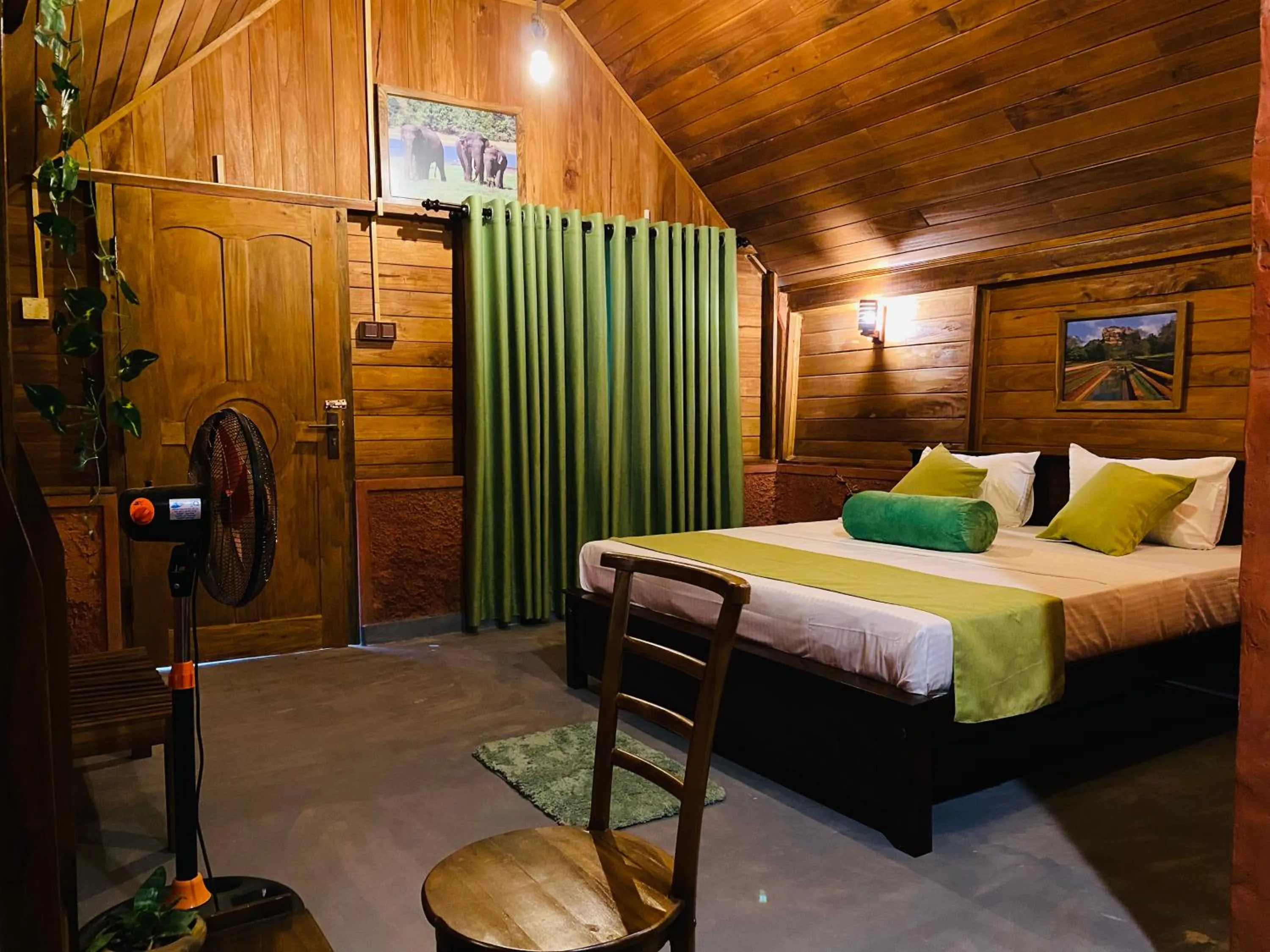 Bed in Sigiriya Ranasinghe Nature Villa & Cabana