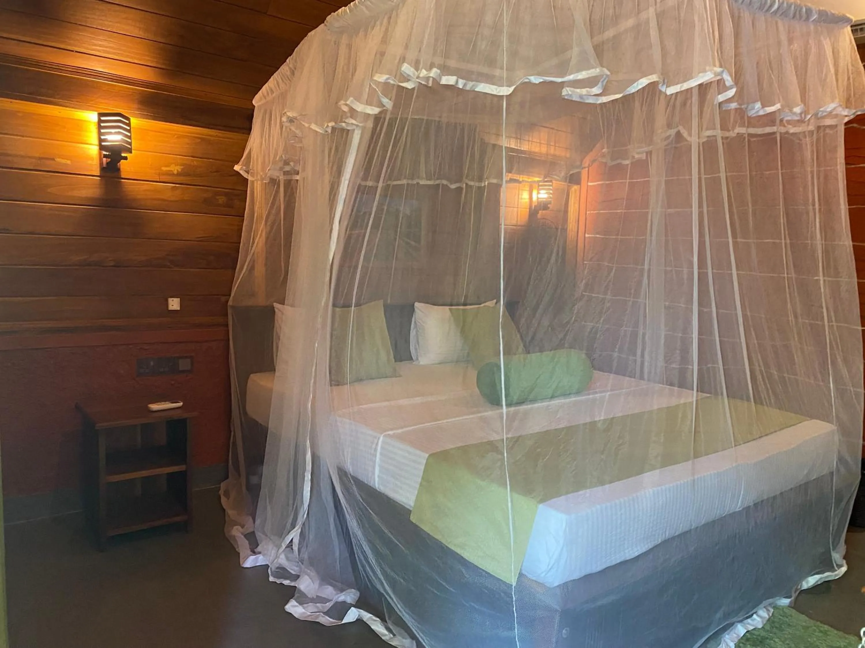 Bed in Sigiriya Ranasinghe Nature Villa & Cabana