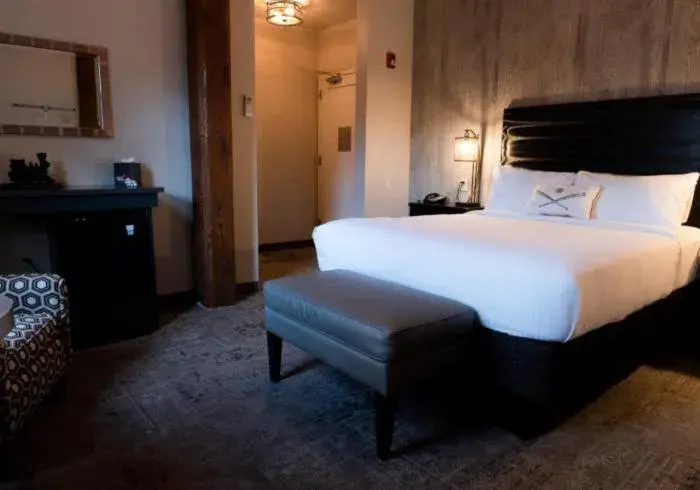 Bed in The Railroad Inn Bed in The Railroad Inn