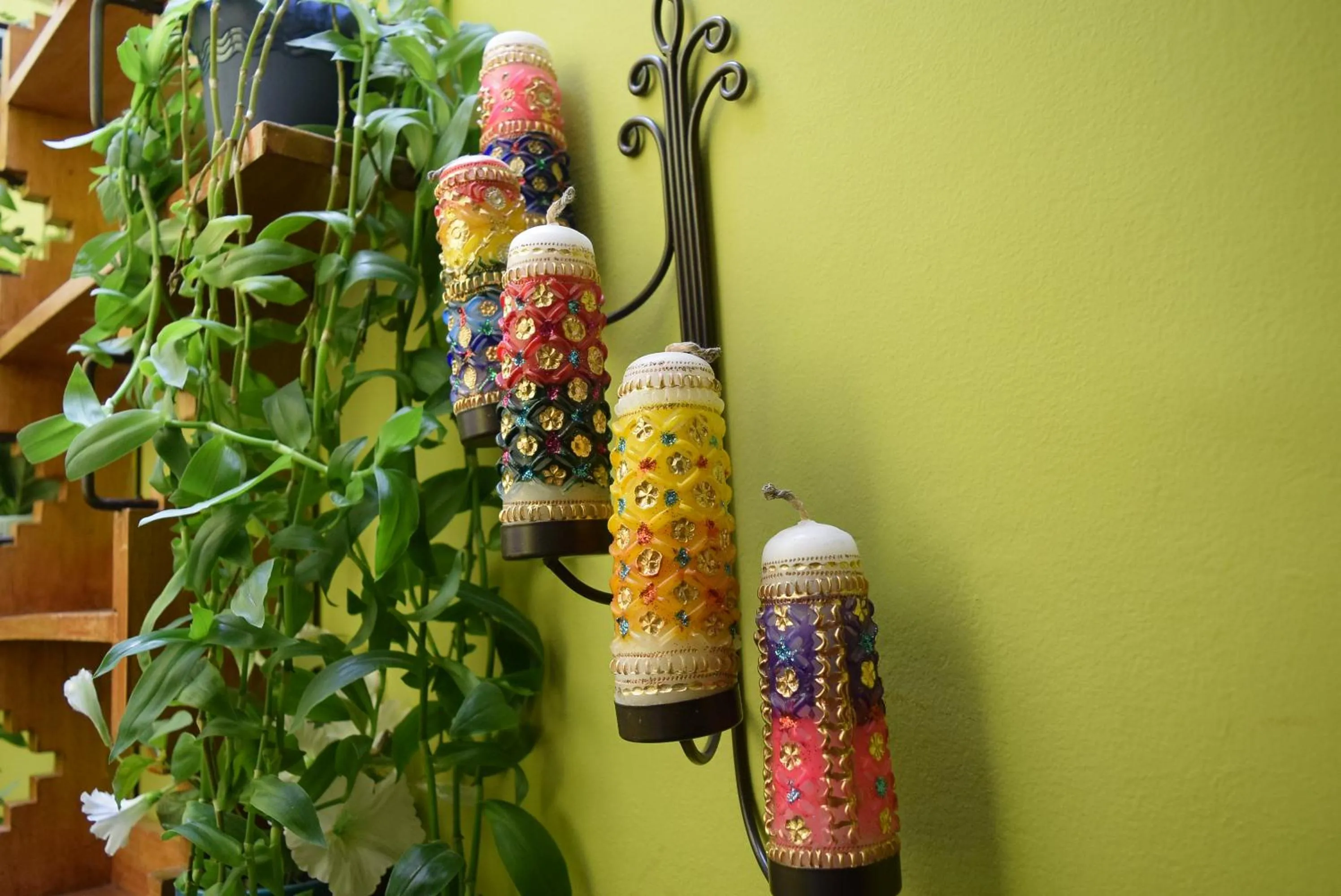 Inner courtyard view in Casa Saphi