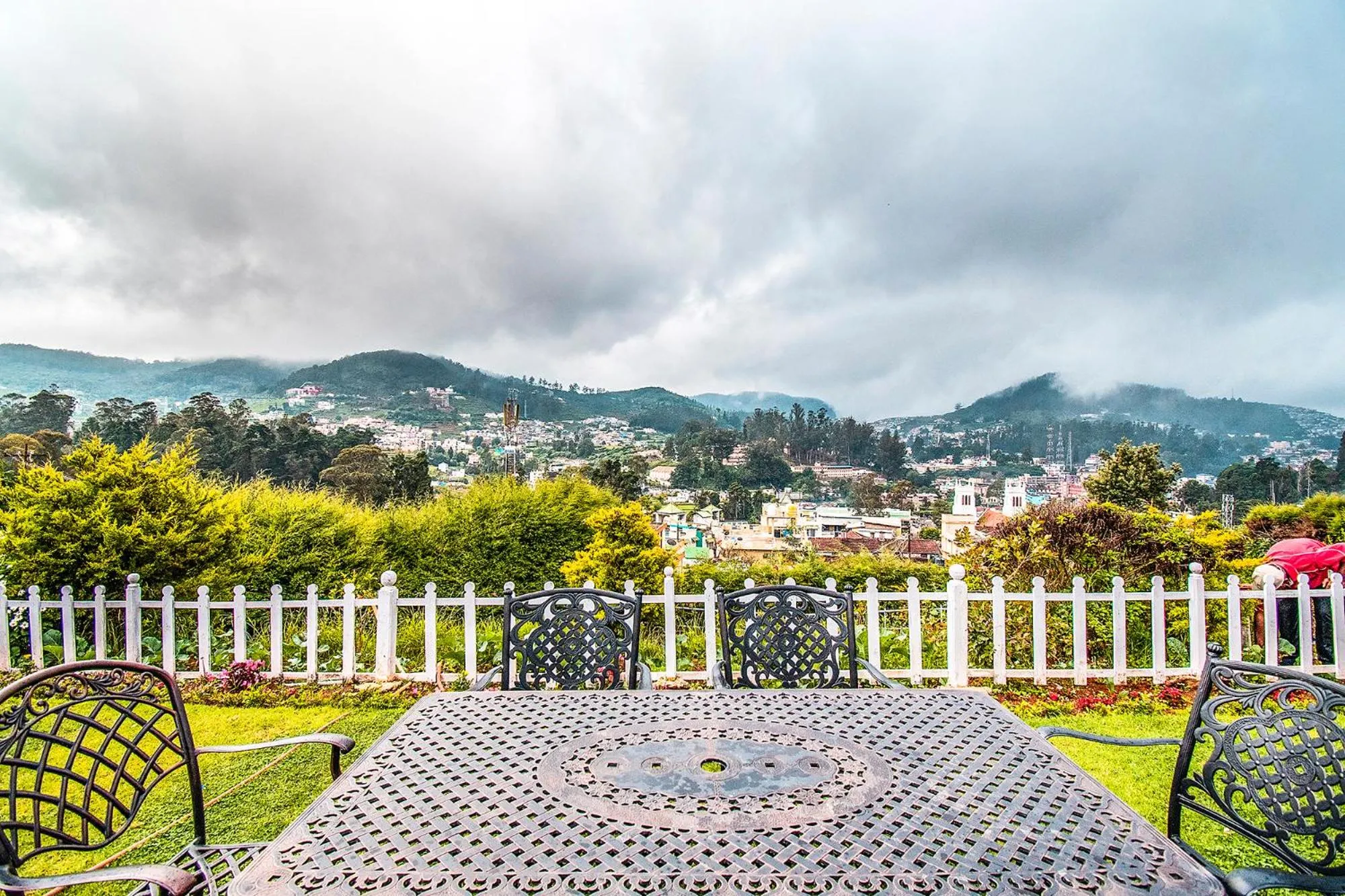 Seating area in Via St Clouds - Nr Government Botanical Garden