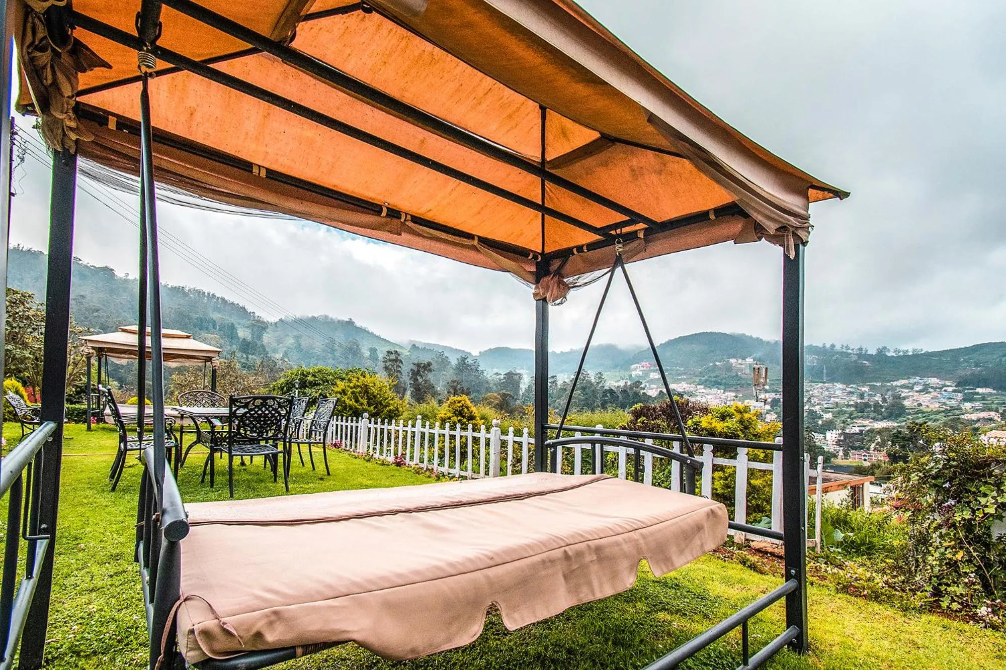 Seating area in Via St Clouds - Nr Government Botanical Garden