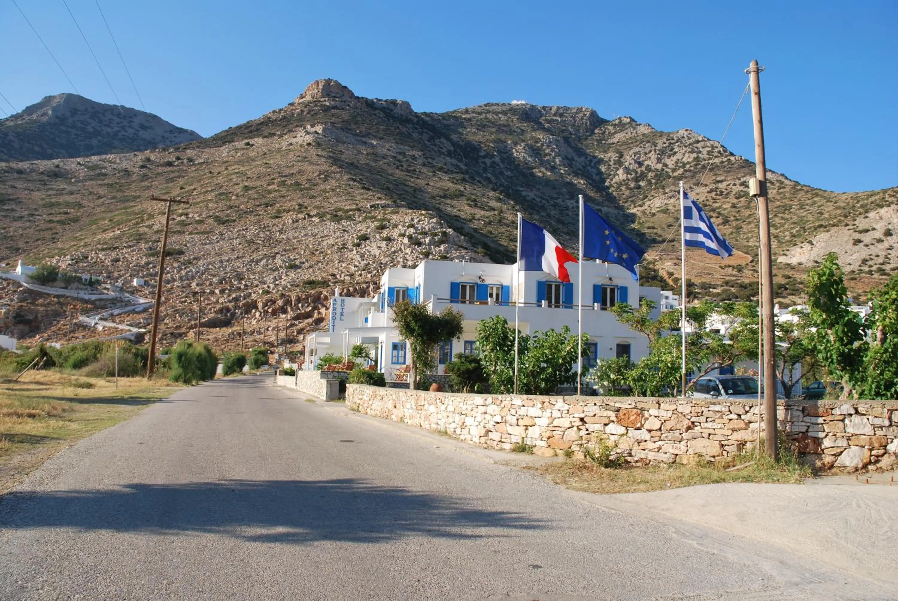 Facade/entrance in Afroditi Hotel