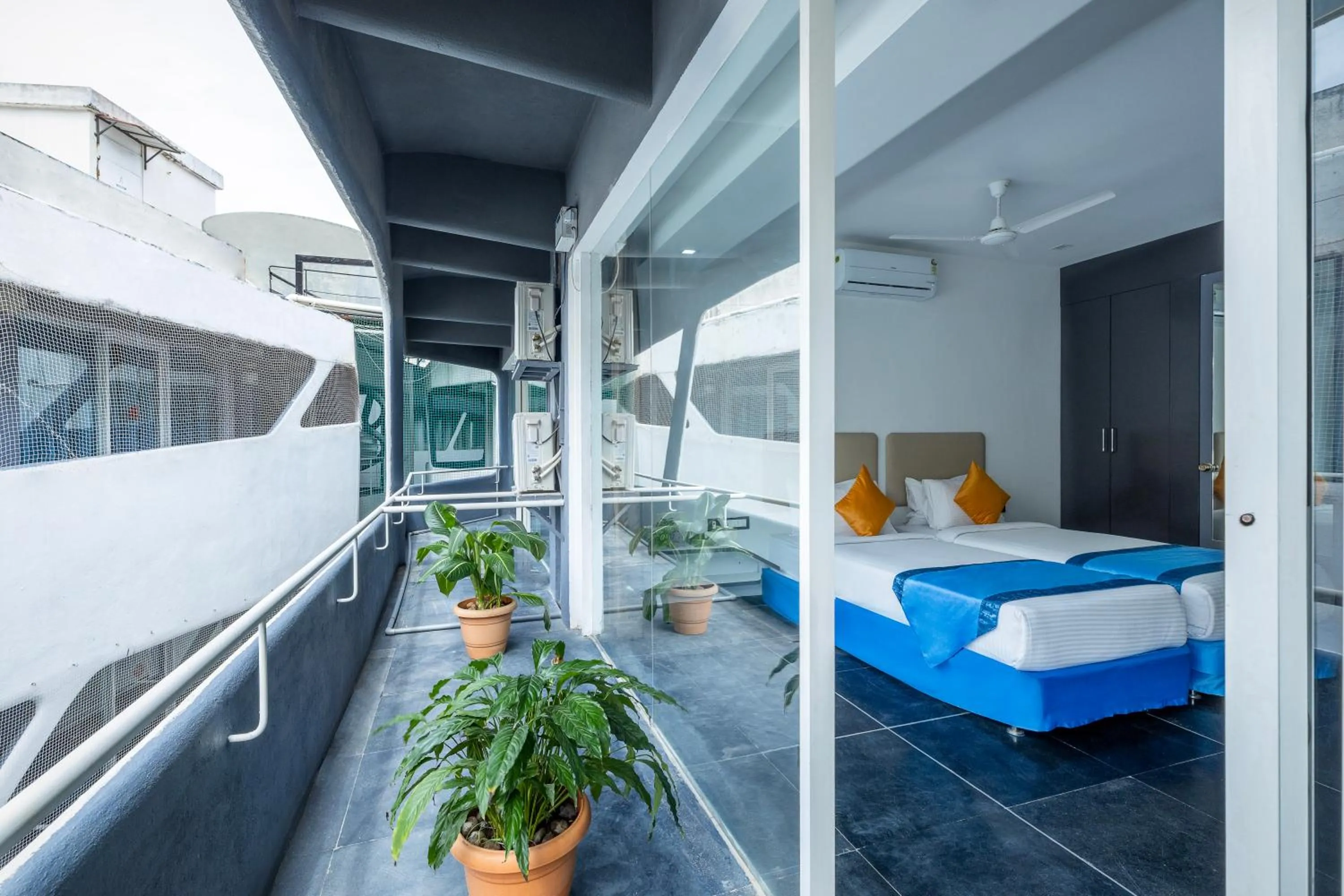 Balcony/Terrace, Bed in Days Inn & Suites by Wyndham Bengaluru Whitefield