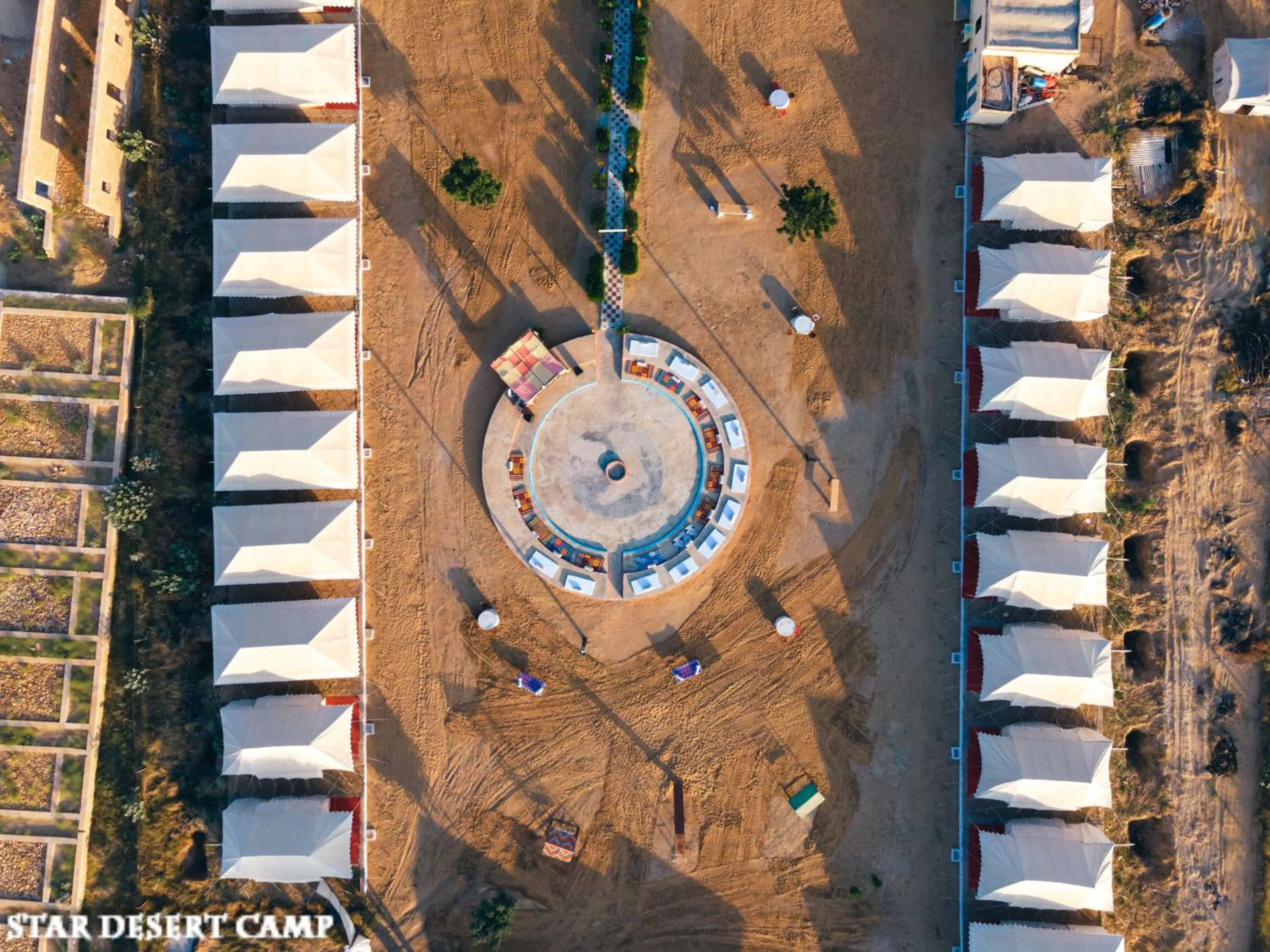 Bird's eye view in Star Desert Camp Jaisalmer