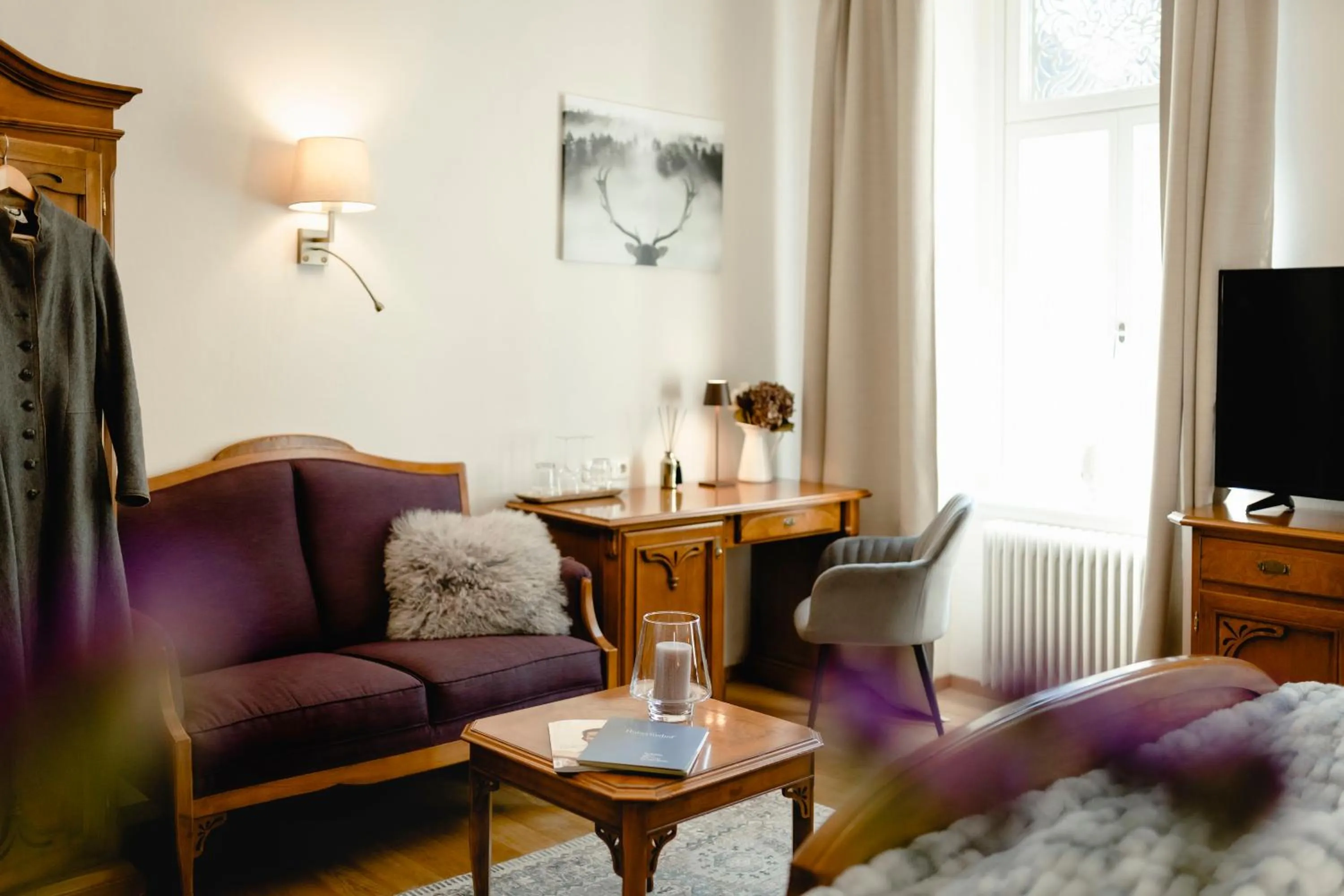 Seating area in Boutiquehotel Hubertushof