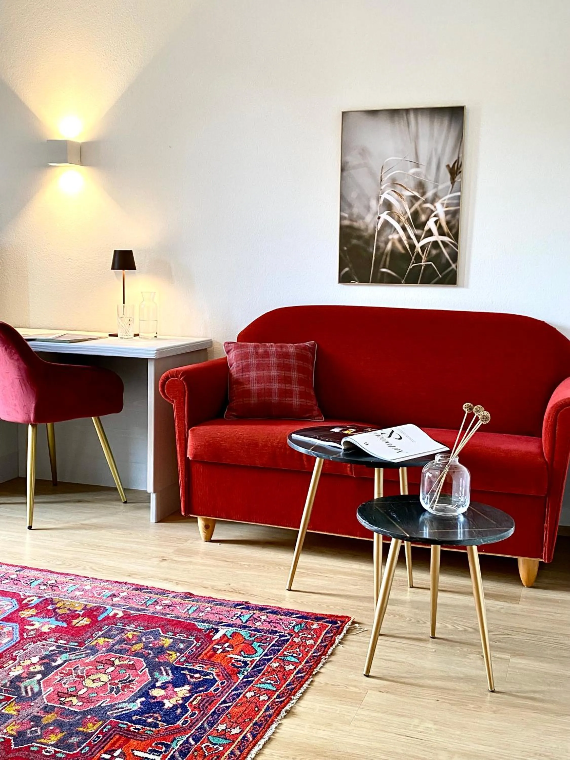 Seating area in Boutiquehotel Hubertushof