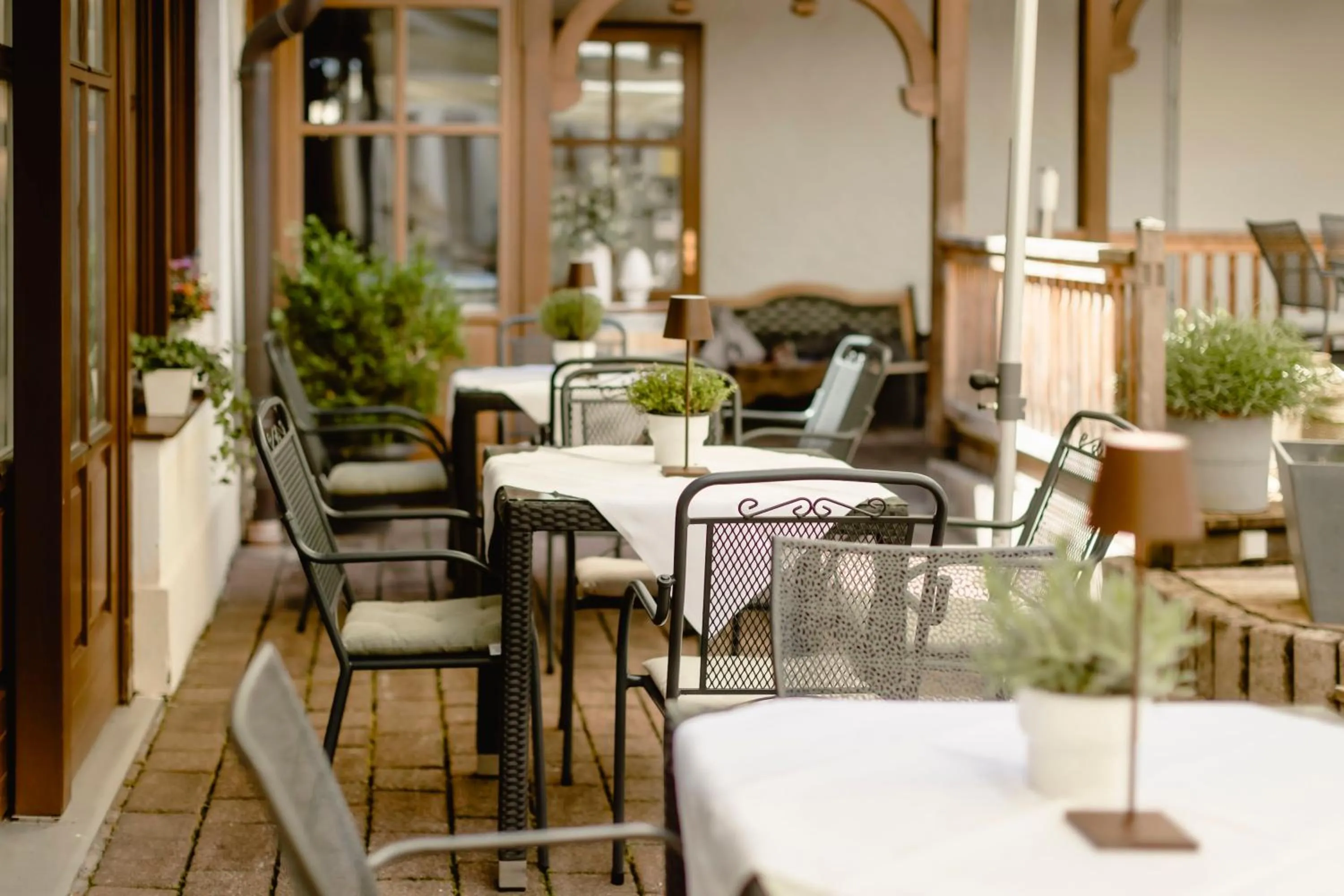 Patio in Boutiquehotel Hubertushof