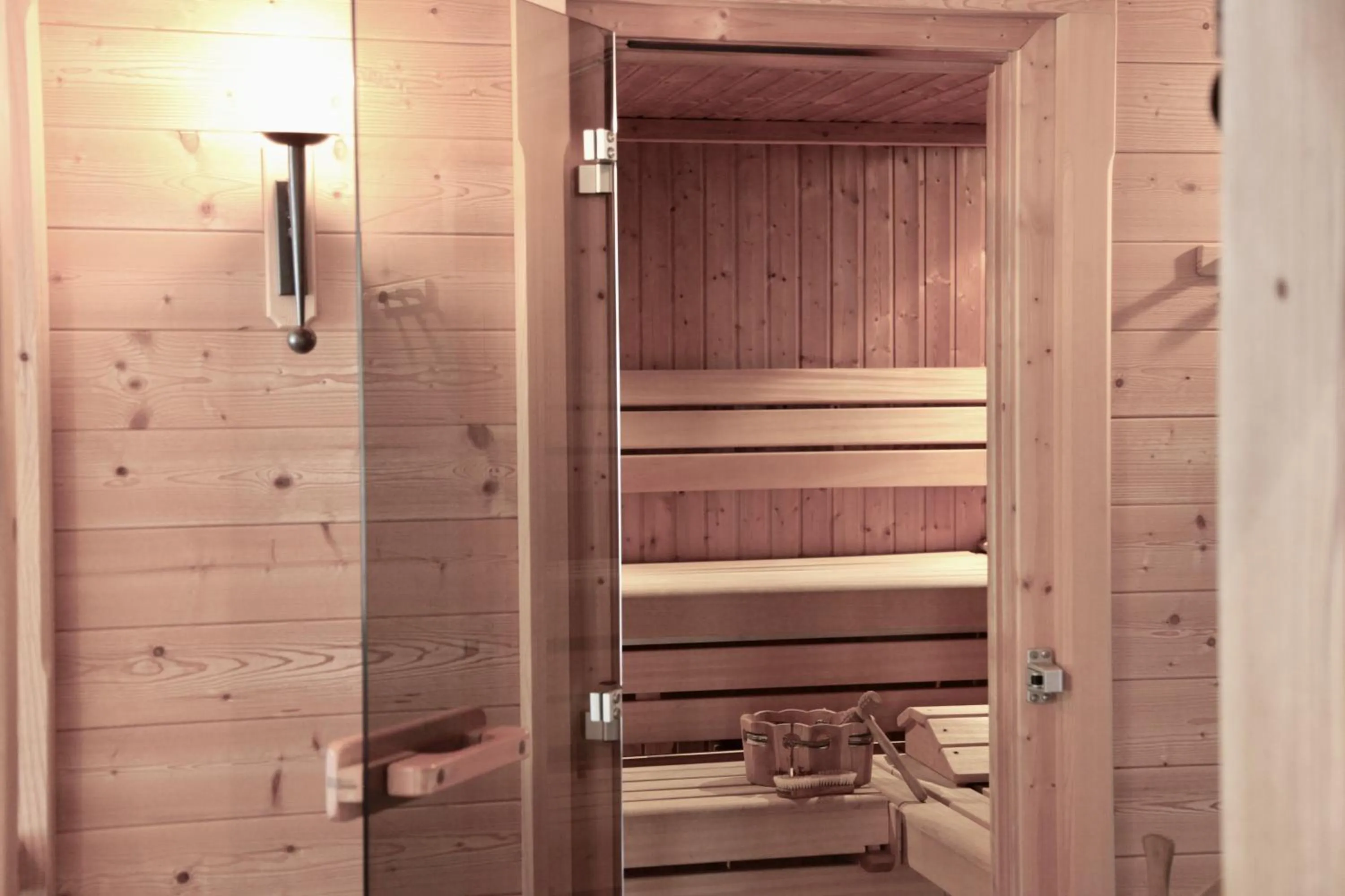 Sauna in Boutiquehotel Hubertushof