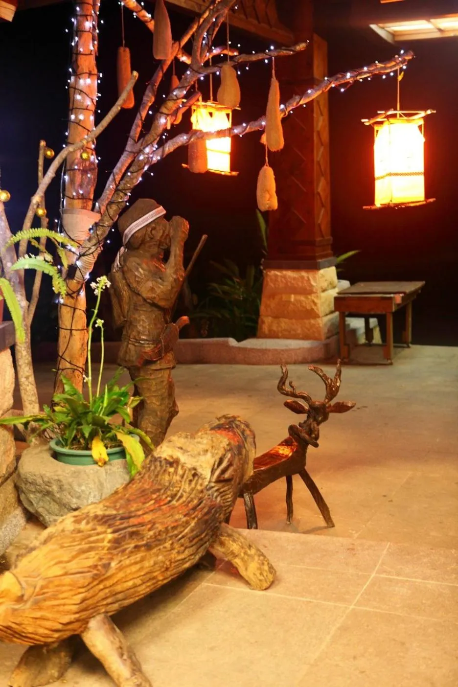 Patio in Taroko Village Hotel