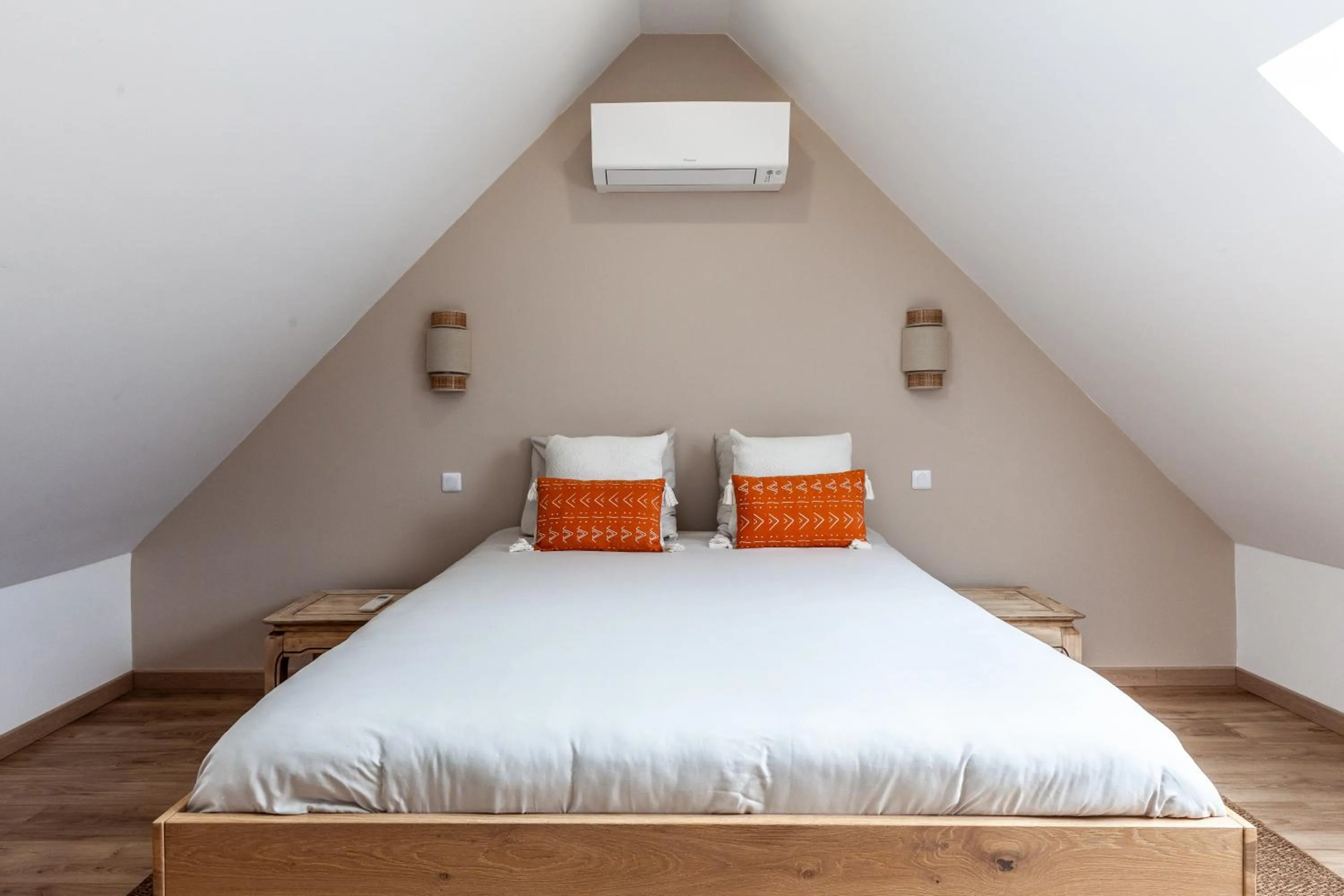 Bed in Espaces Gîtes
