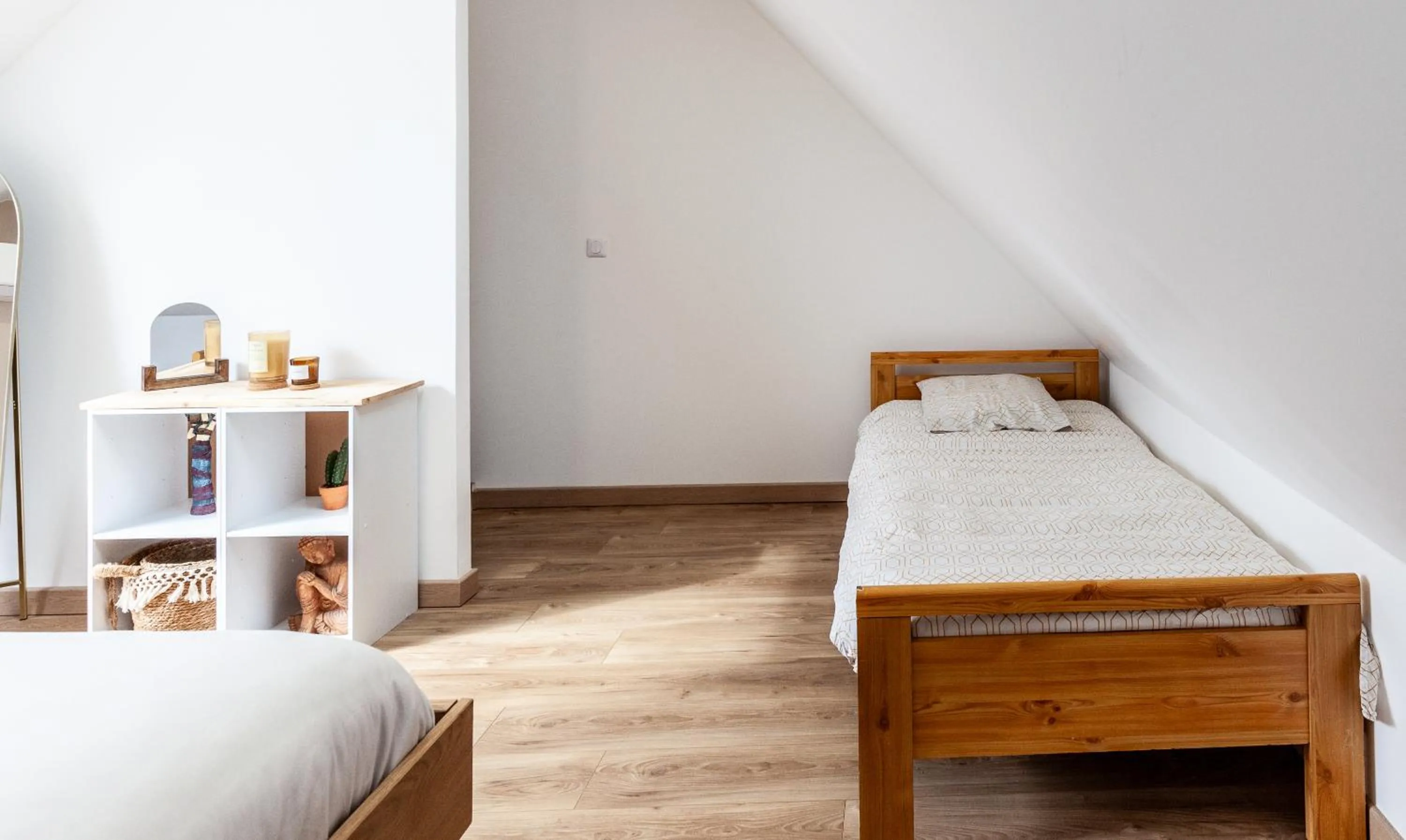 Bed in Espaces Gîtes