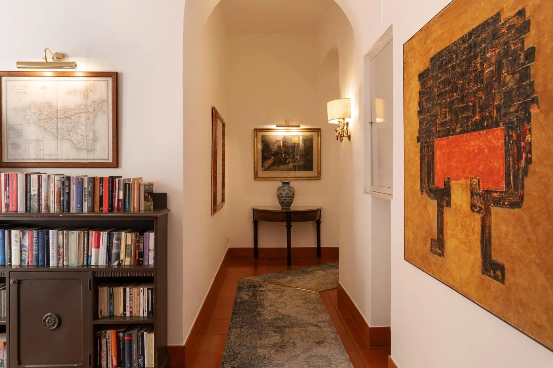 Library in Hotel Villa Belvedere