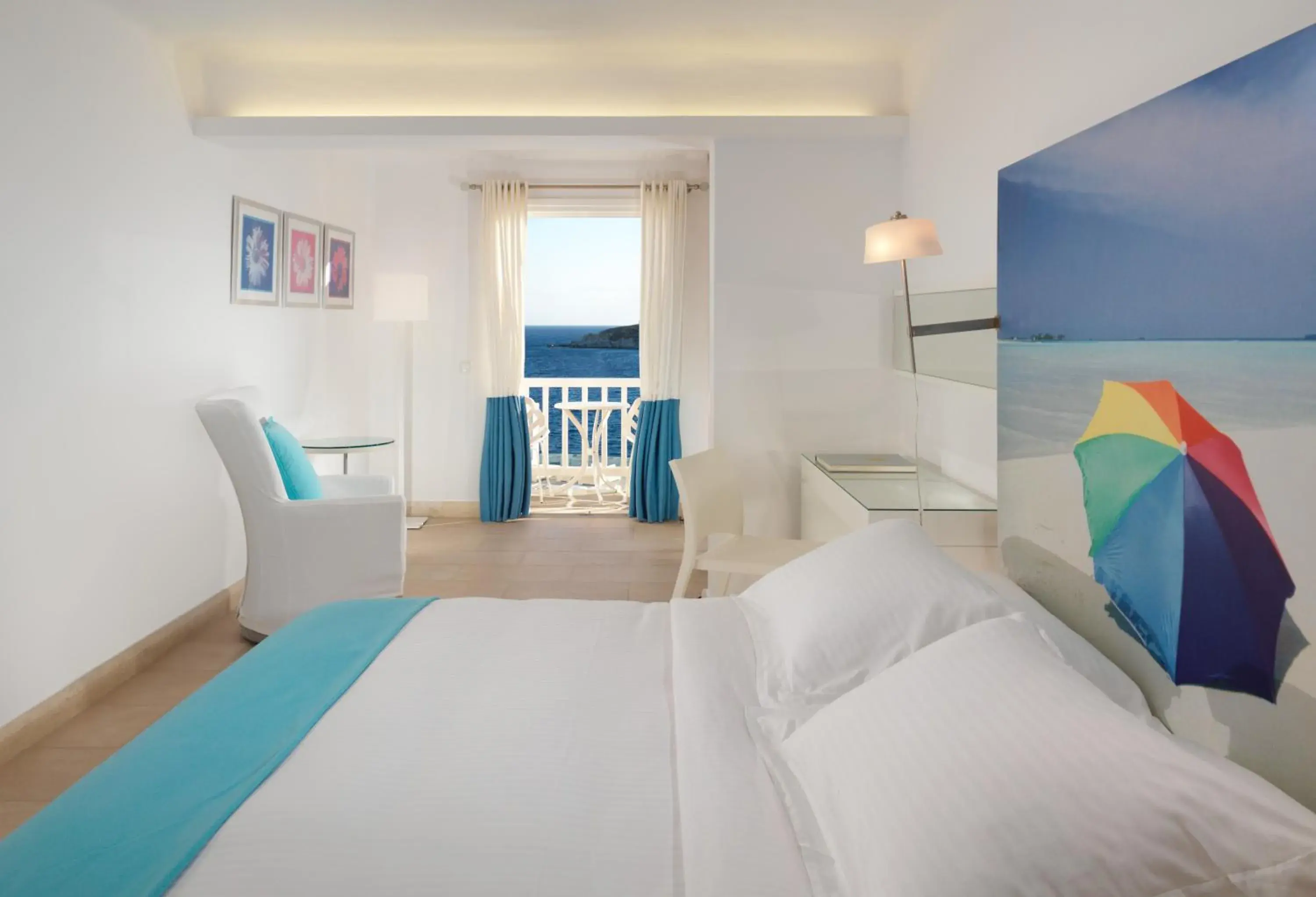 Bed in Petasos Beach Resort & Spa - Small Luxury Hotels of the World Bed in Petasos Beach Resort & Spa - Small Luxury Hotels of the World