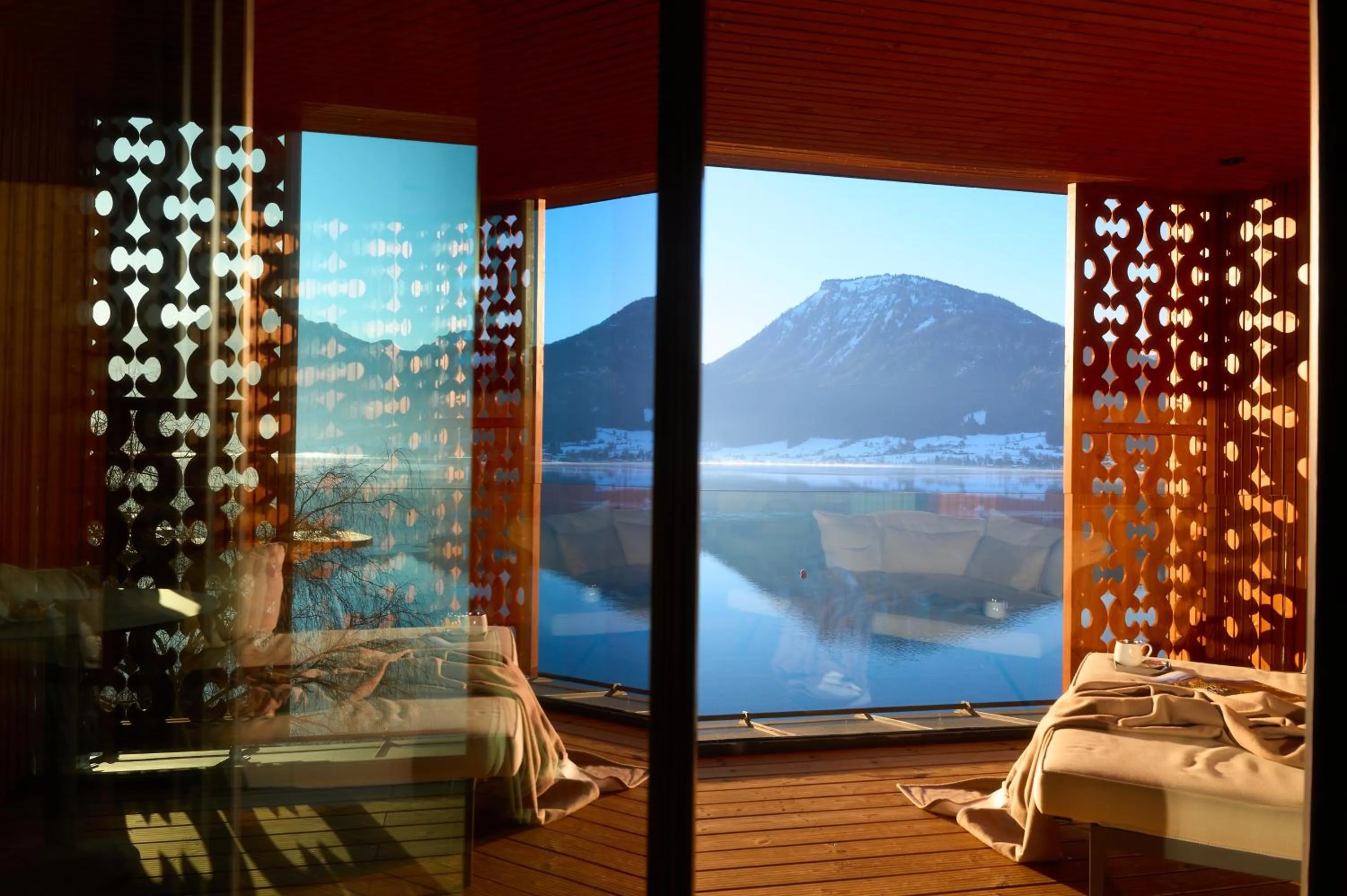 View (from property/room) in Hotel Seevilla Wolfgangsee