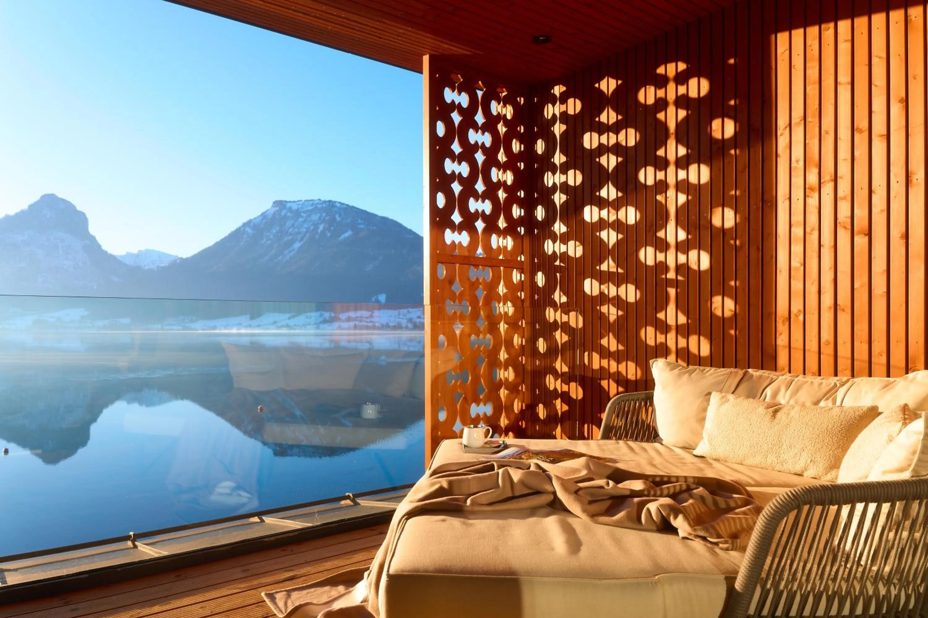 View (from property/room) in Hotel Seevilla Wolfgangsee