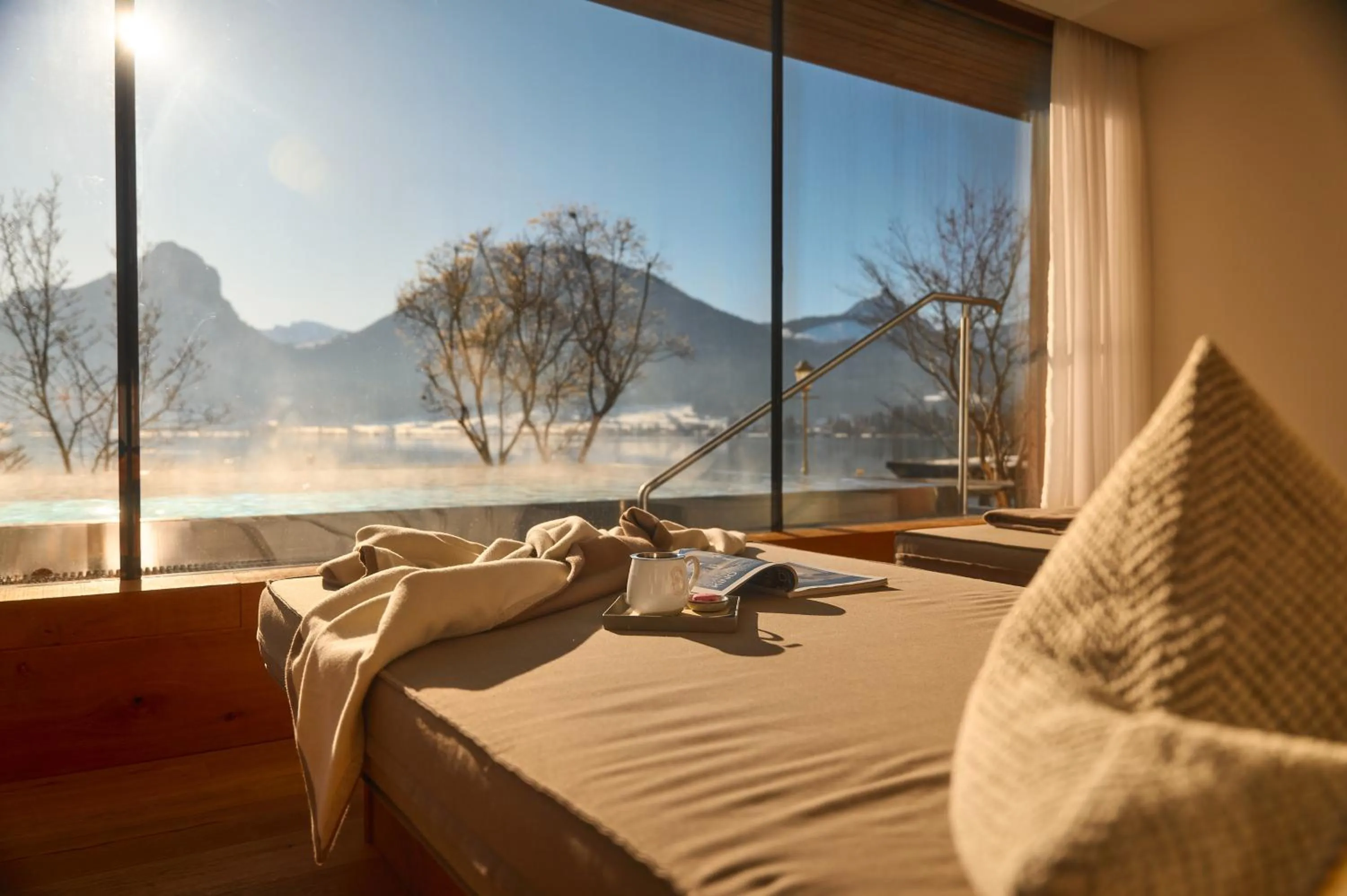 Spa and wellness centre/facilities, Bed in Hotel Seevilla Wolfgangsee