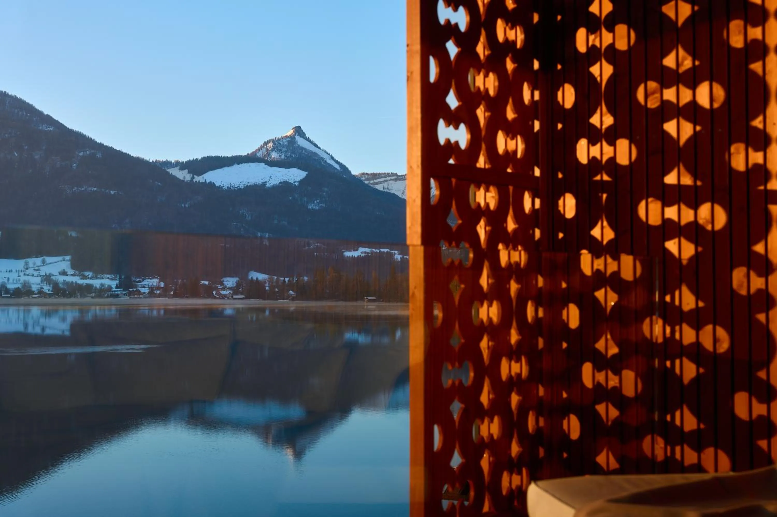 View (from property/room) in Hotel Seevilla Wolfgangsee