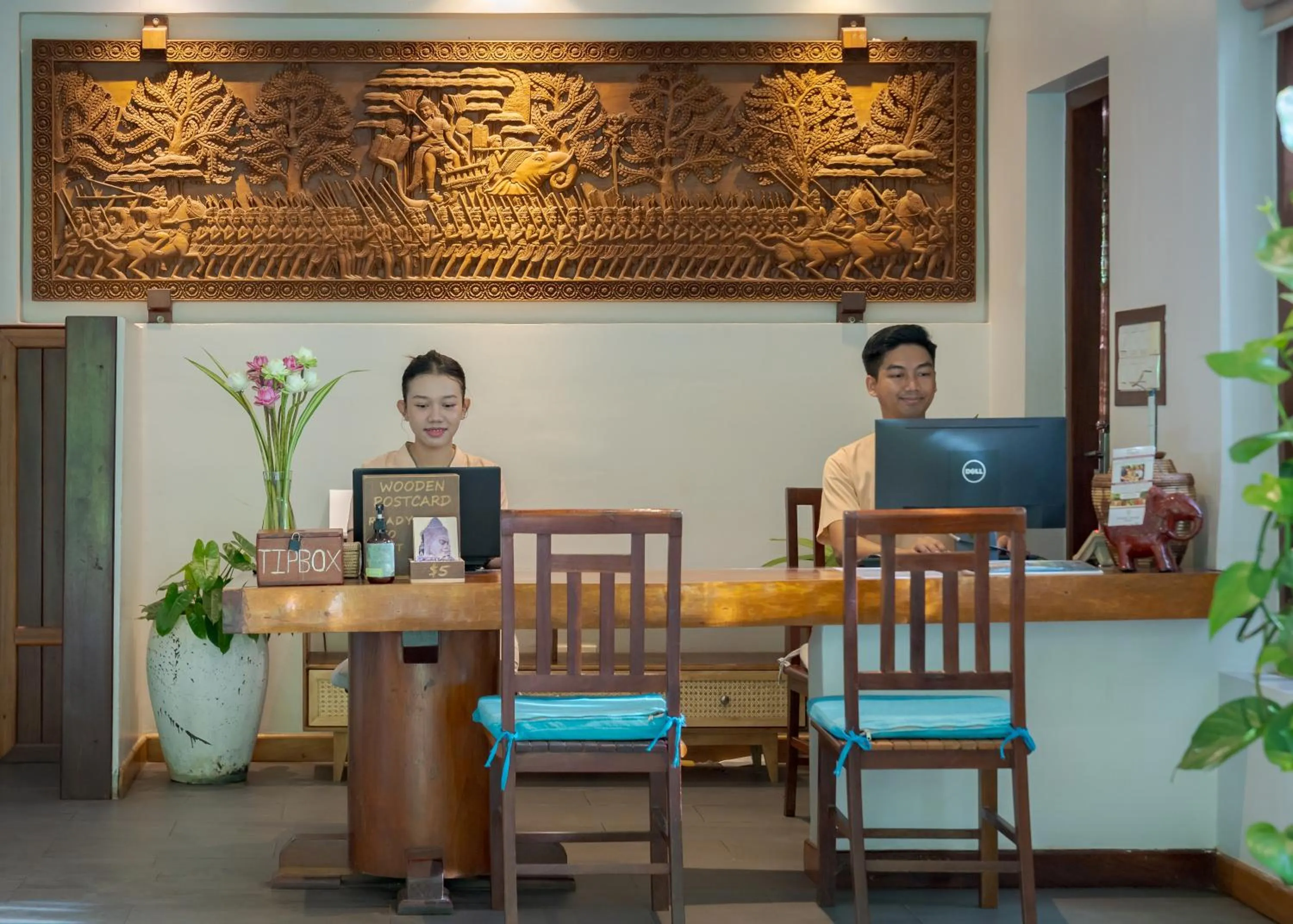 Lobby or reception in Khmer House Resort