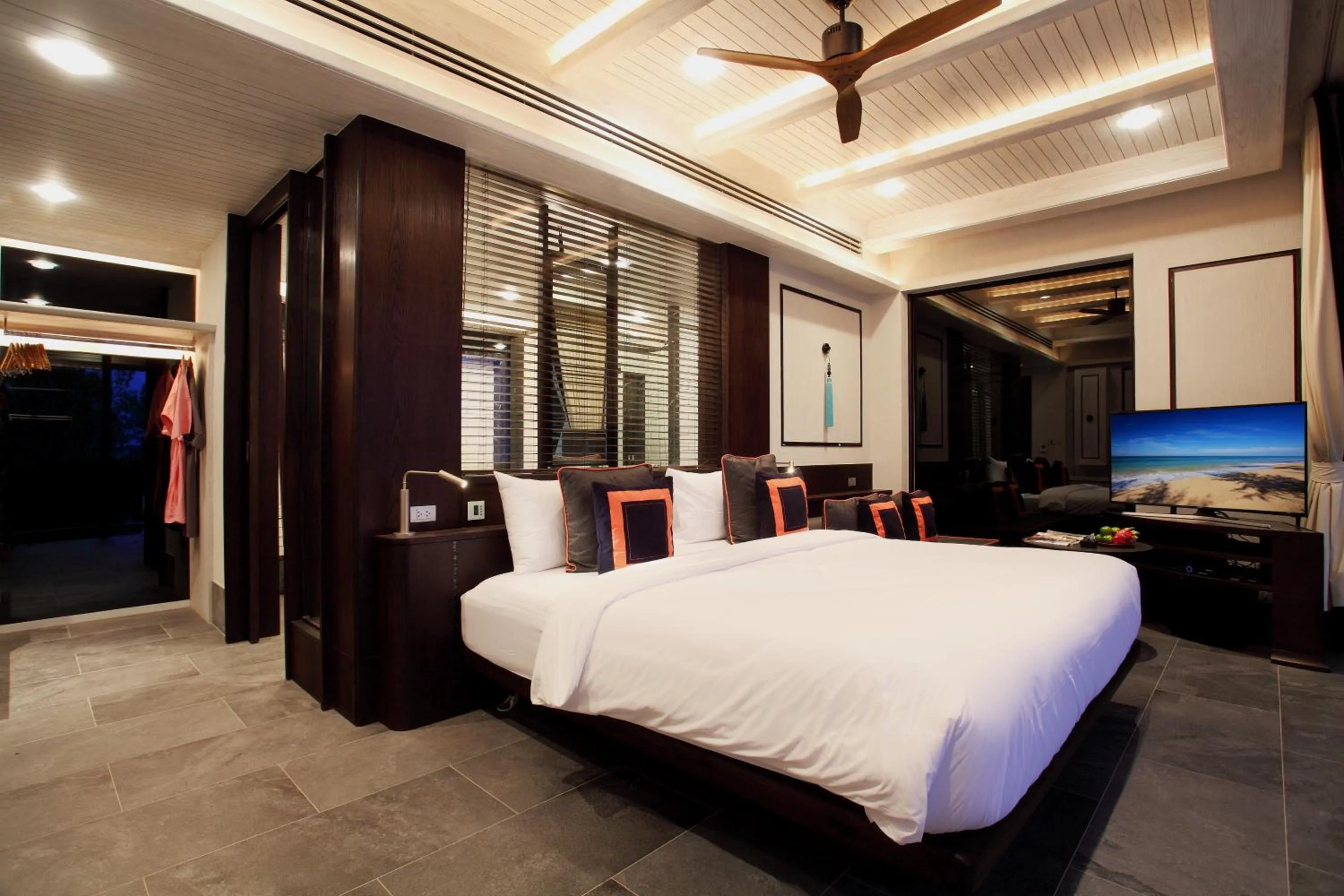 Decorative detail, Bed in Baba Beach Club Natai Luxury Pool Villa Hotel by Sri panwa - SHA Plus