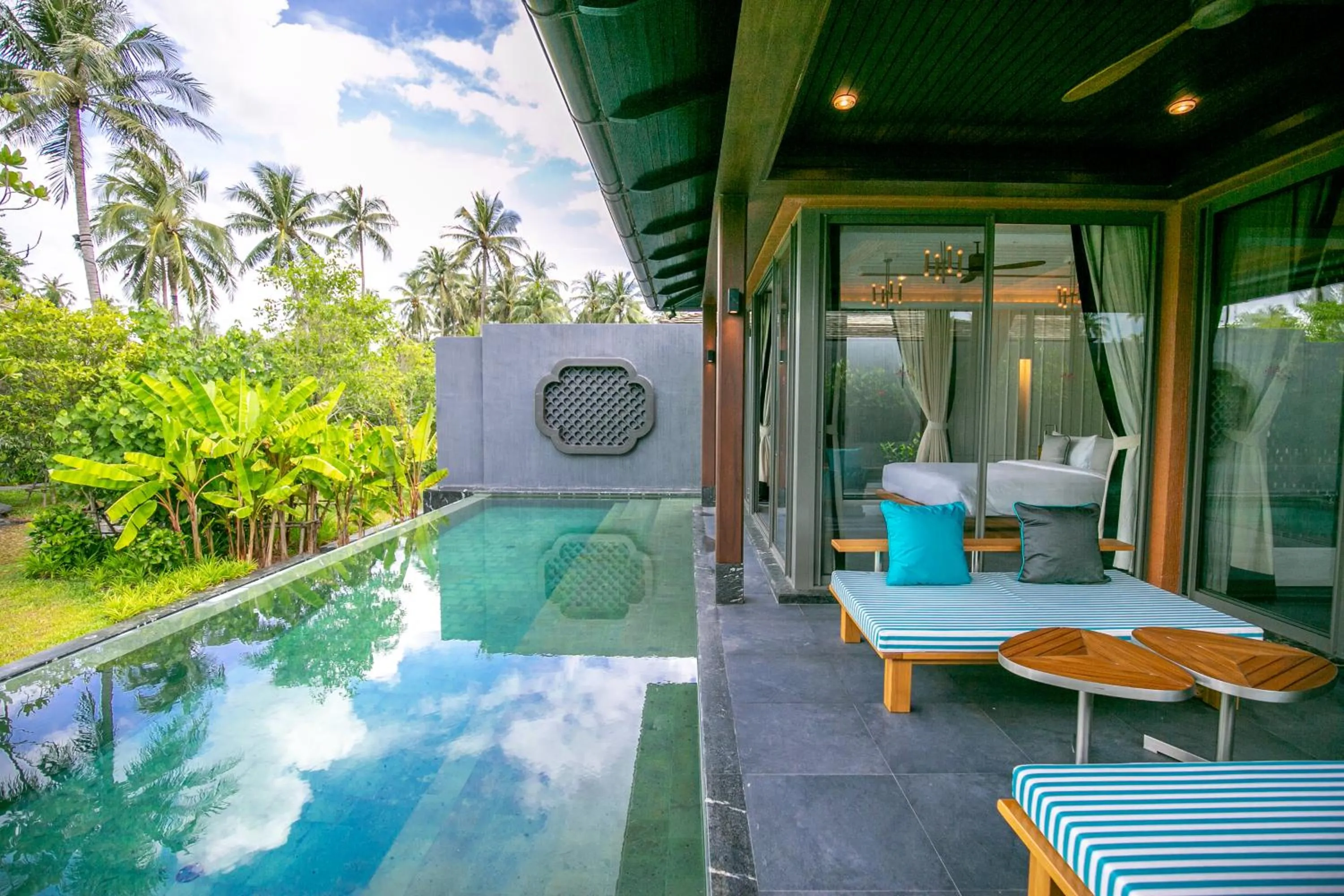 Balcony/Terrace in Baba Beach Club Natai Luxury Pool Villa Hotel by Sri panwa - SHA Plus