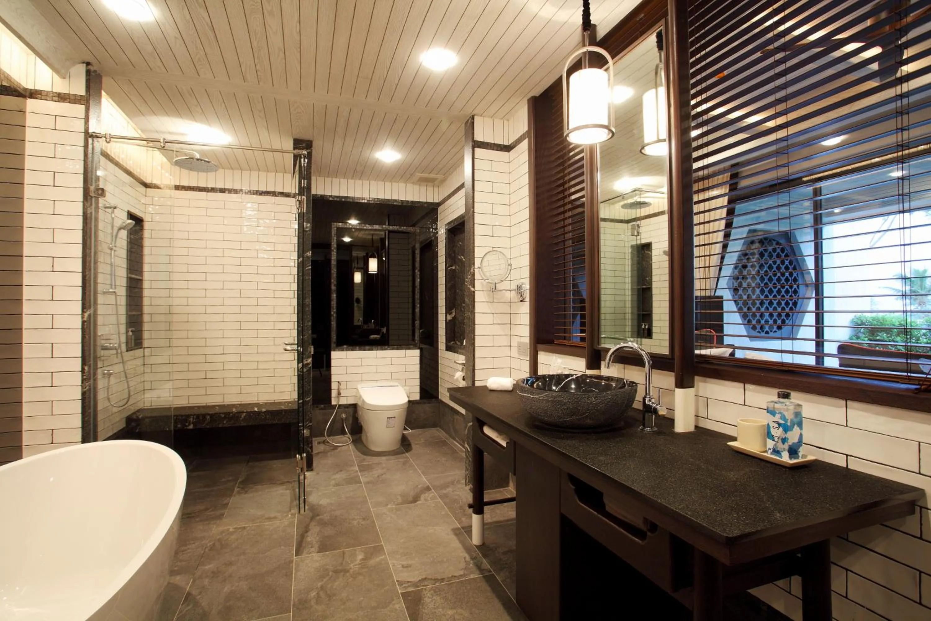 Shower in Baba Beach Club Natai Luxury Pool Villa Hotel by Sri panwa - SHA Plus