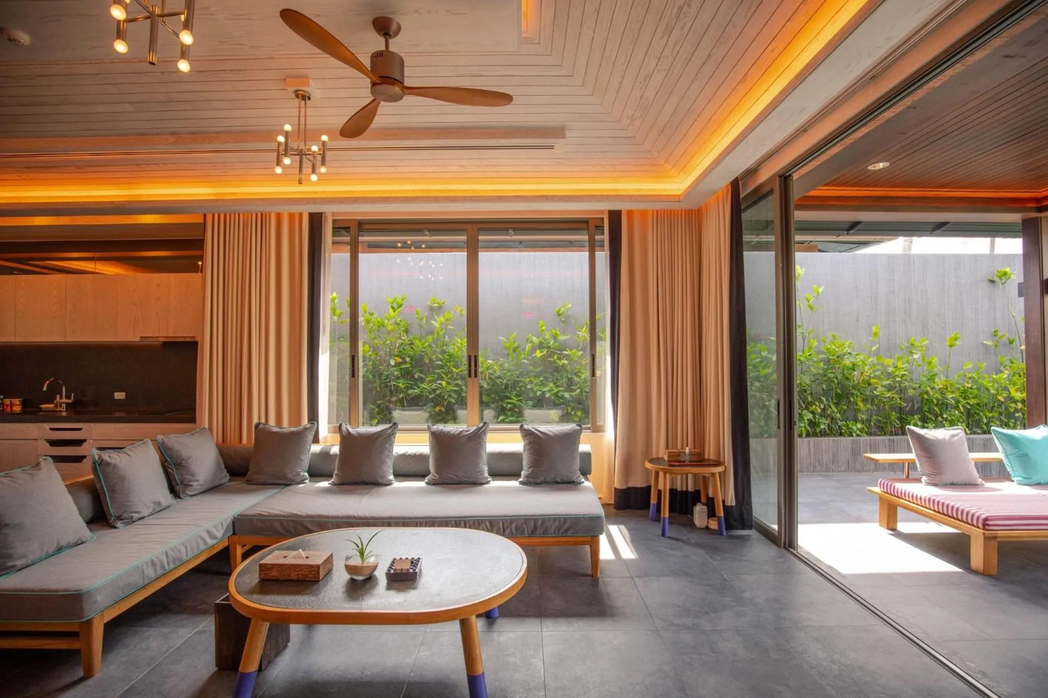Living room in Baba Beach Club Natai Luxury Pool Villa Hotel by Sri panwa - SHA Plus