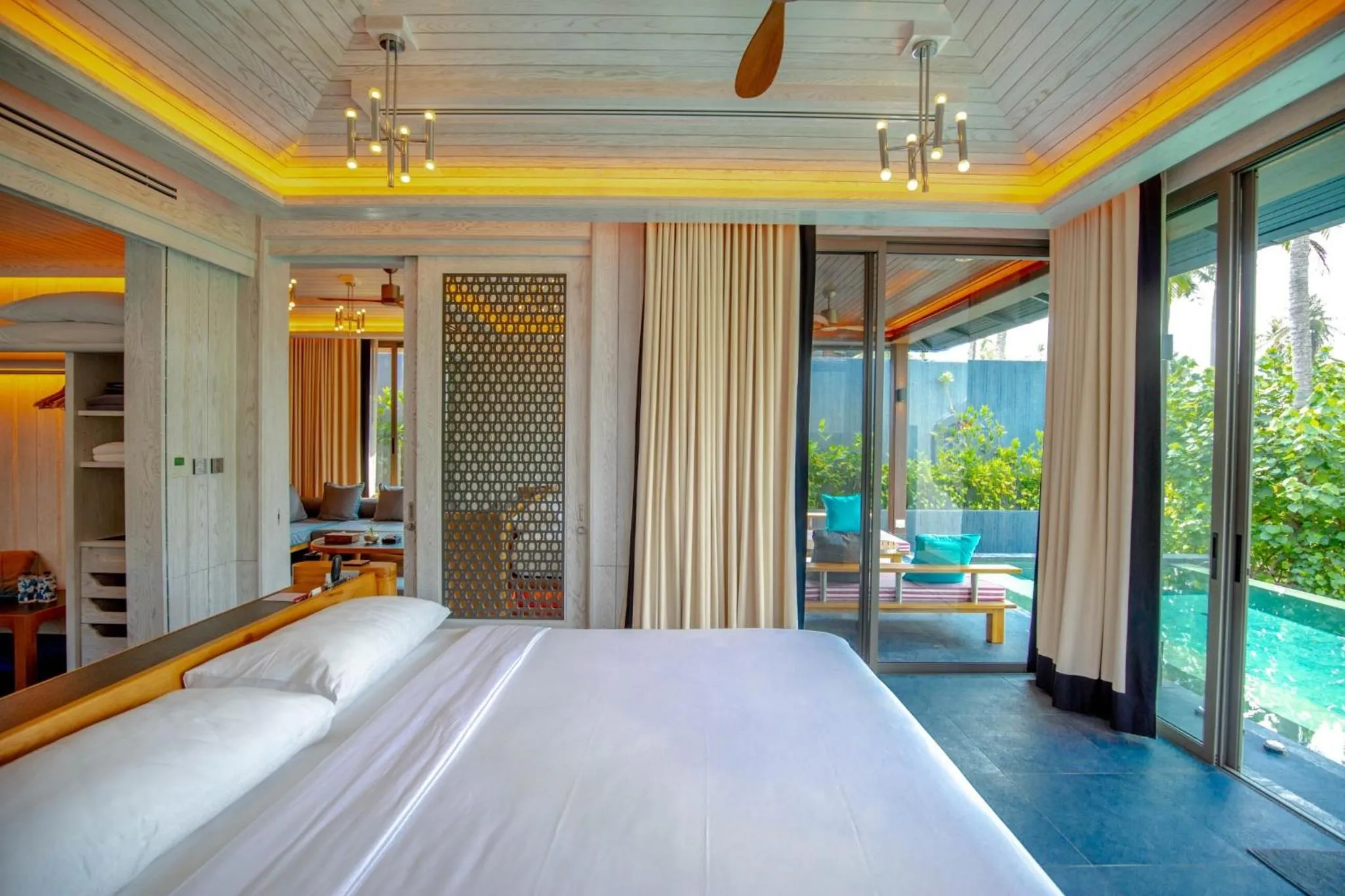 Bed in Baba Beach Club Natai Luxury Pool Villa Hotel by Sri panwa - SHA Plus