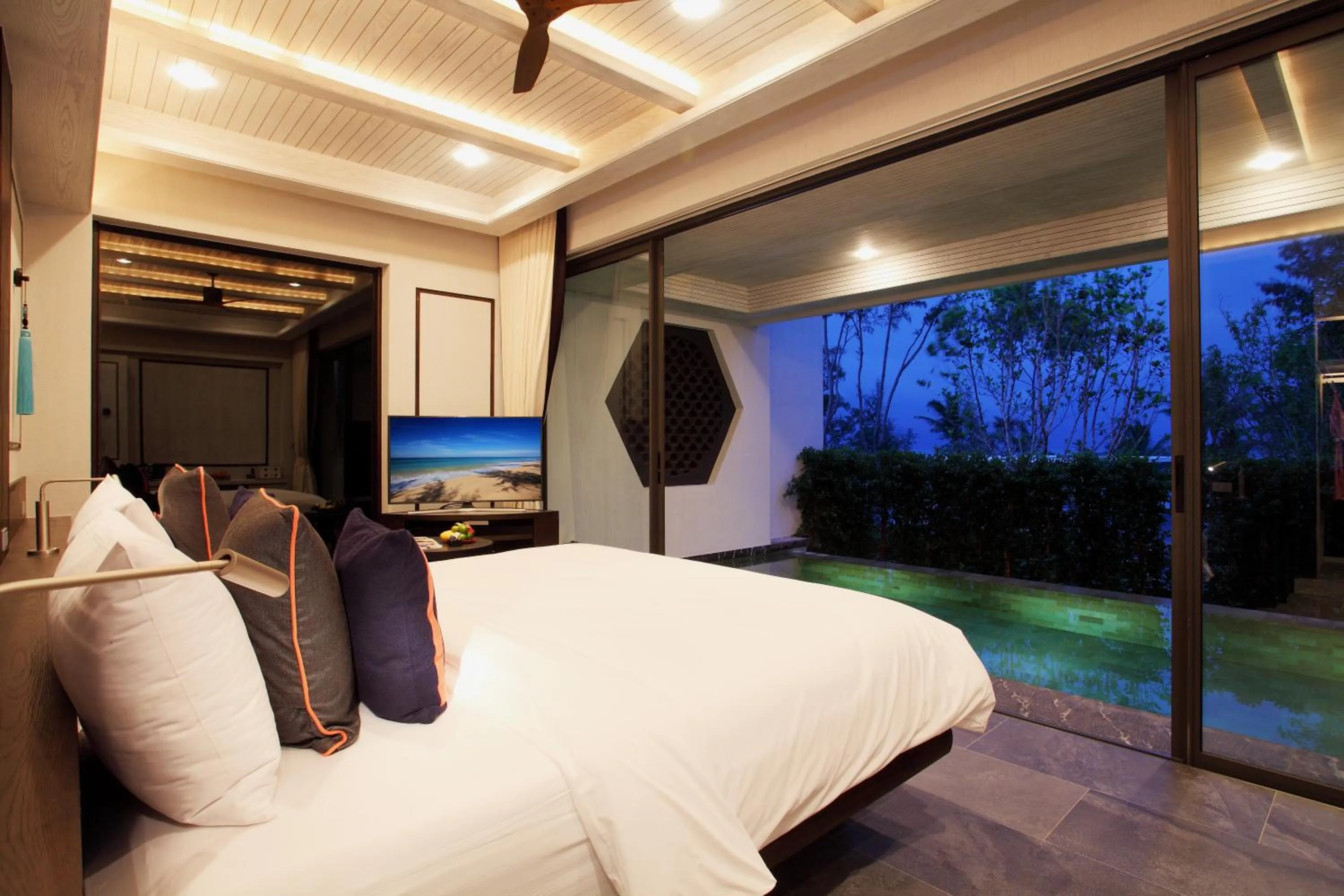 Bedroom in Baba Beach Club Natai Luxury Pool Villa Hotel by Sri panwa - SHA Plus