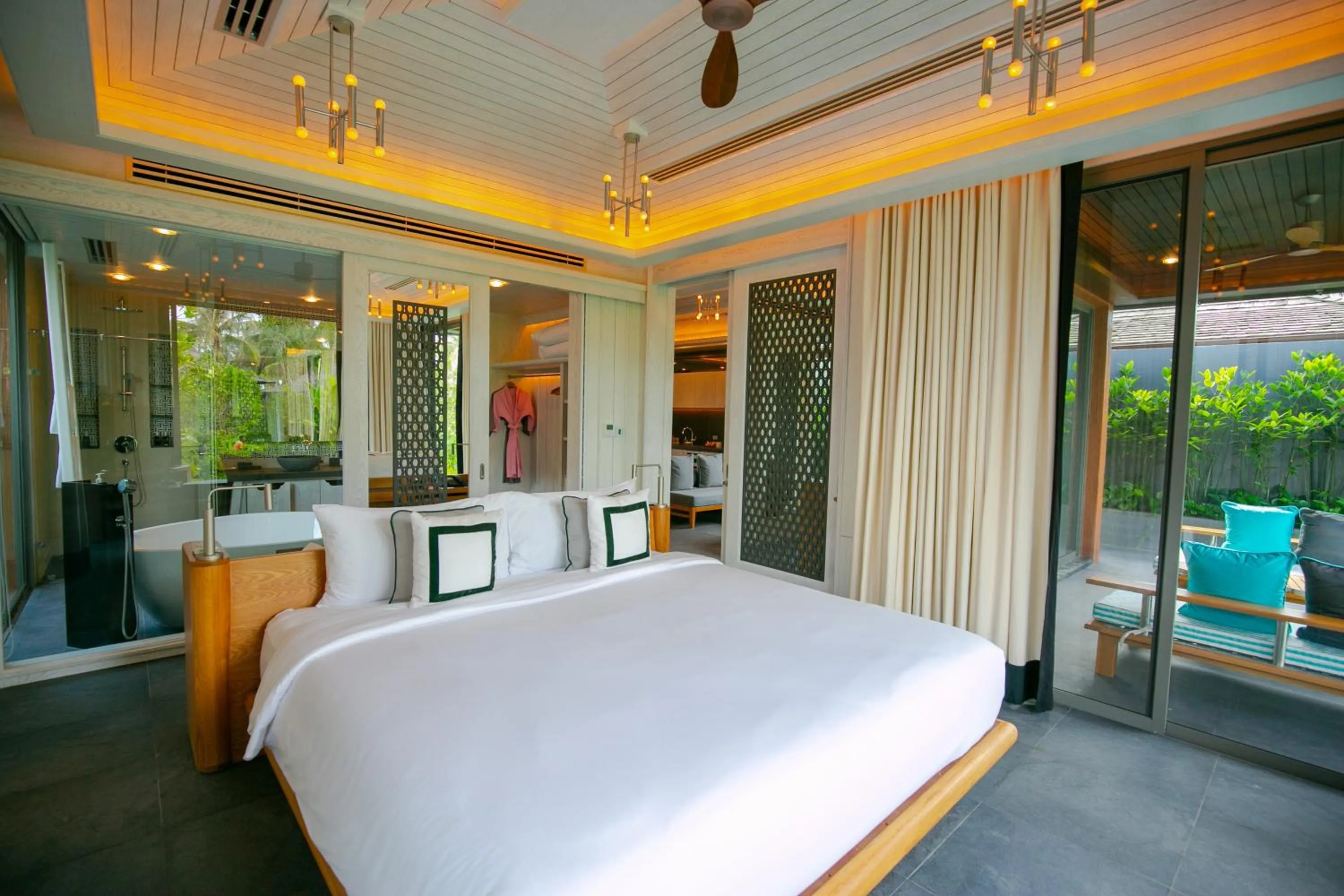Bed in Baba Beach Club Natai Luxury Pool Villa Hotel by Sri panwa - SHA Plus