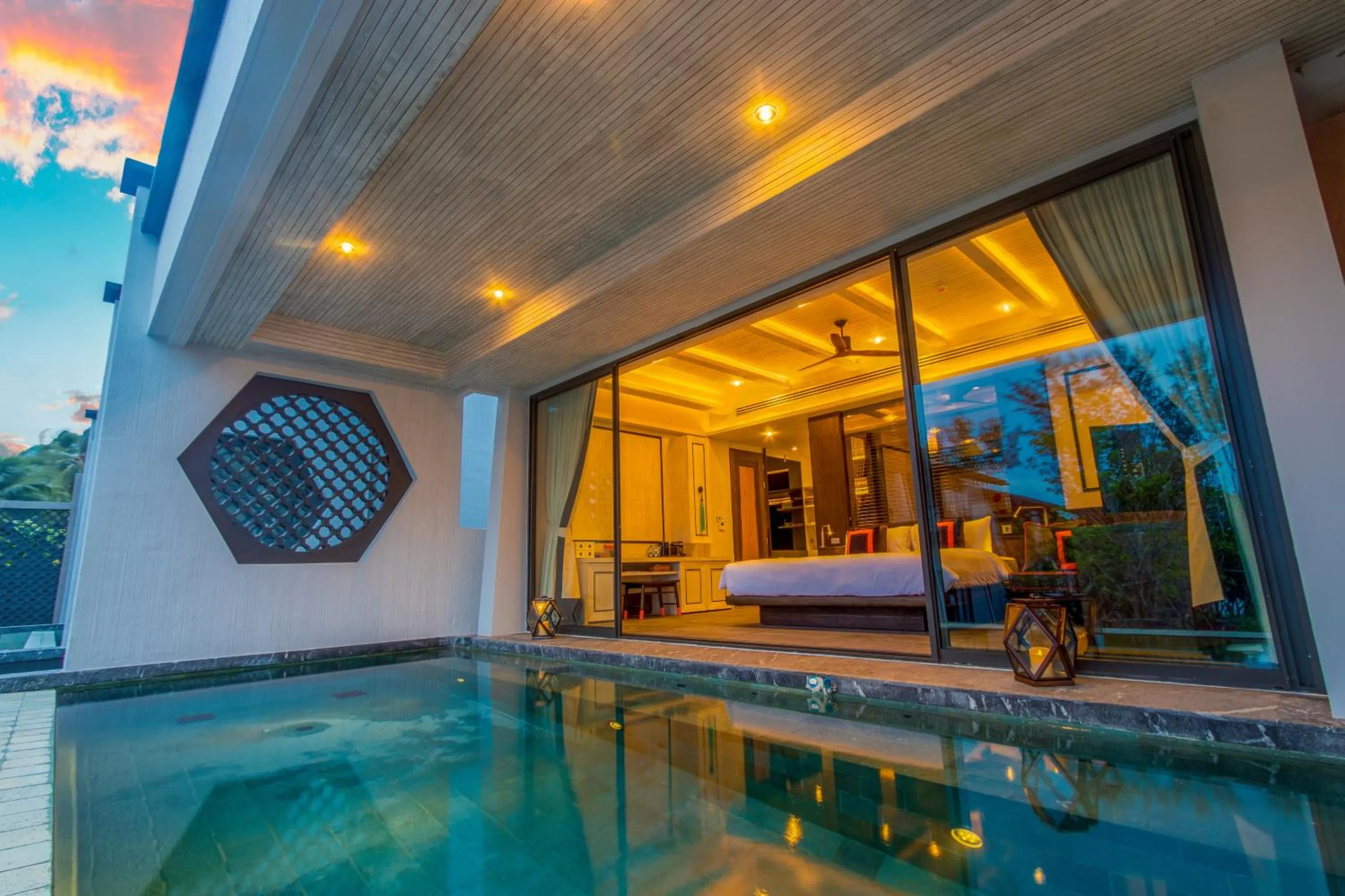 Bedroom in Baba Beach Club Natai Luxury Pool Villa Hotel by Sri panwa - SHA Plus