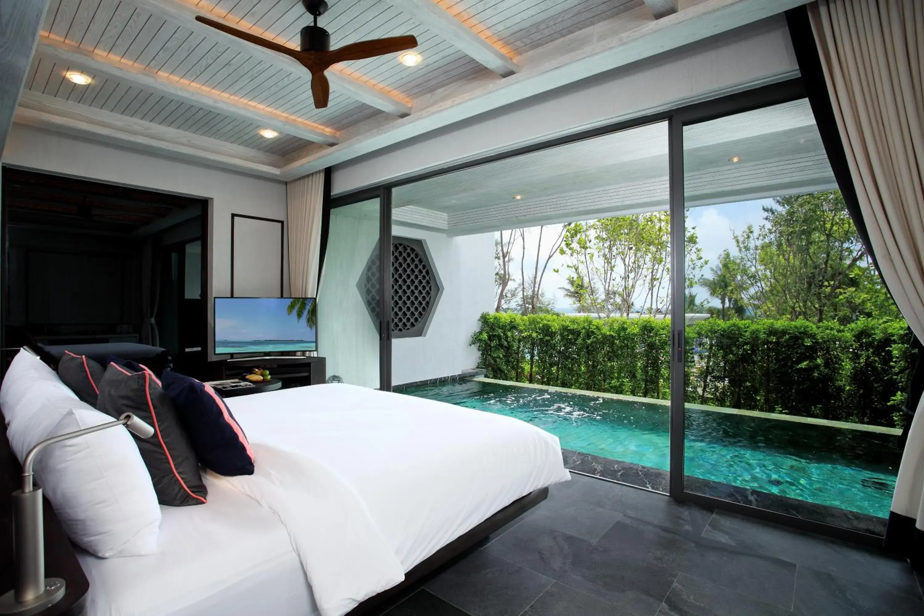 Bedroom, Bed in Baba Beach Club Natai Luxury Pool Villa Hotel by Sri panwa - SHA Plus Bedroom, Bed in Baba Beach Club Natai Luxury Pool Villa Hotel by Sri panwa - SHA Plus