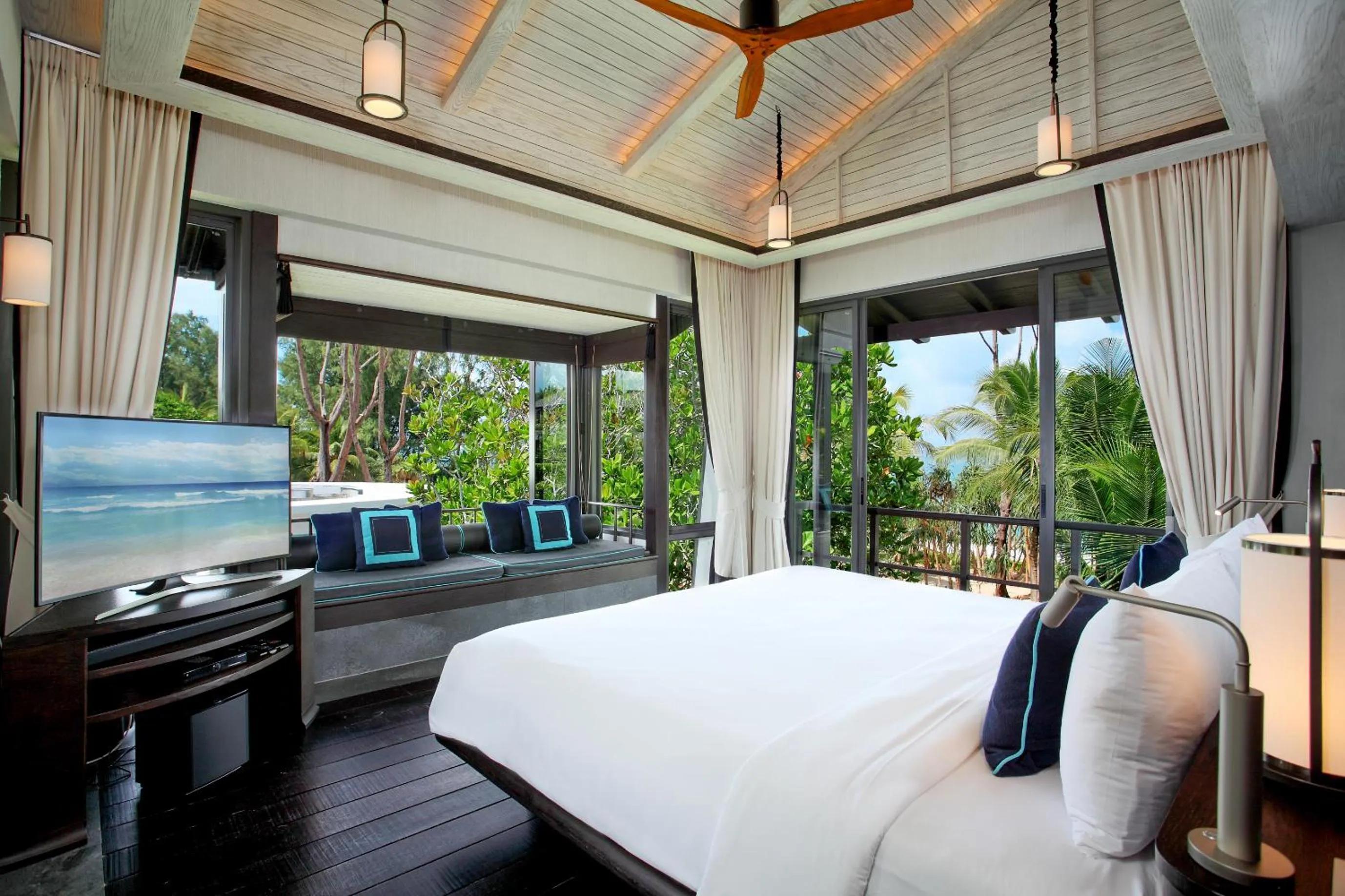 Bedroom, Bed in Baba Beach Club Natai Luxury Pool Villa Hotel by Sri panwa - SHA Plus