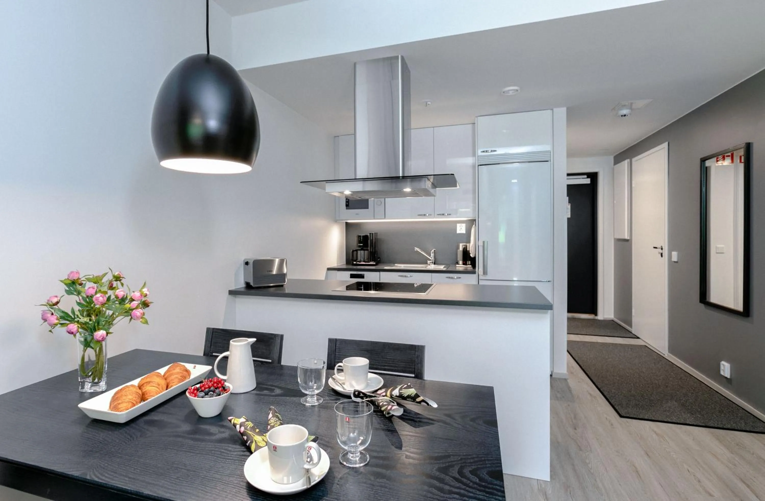 Kitchen or kitchenette in Holiday Club Turun Caribia Superior Apartments