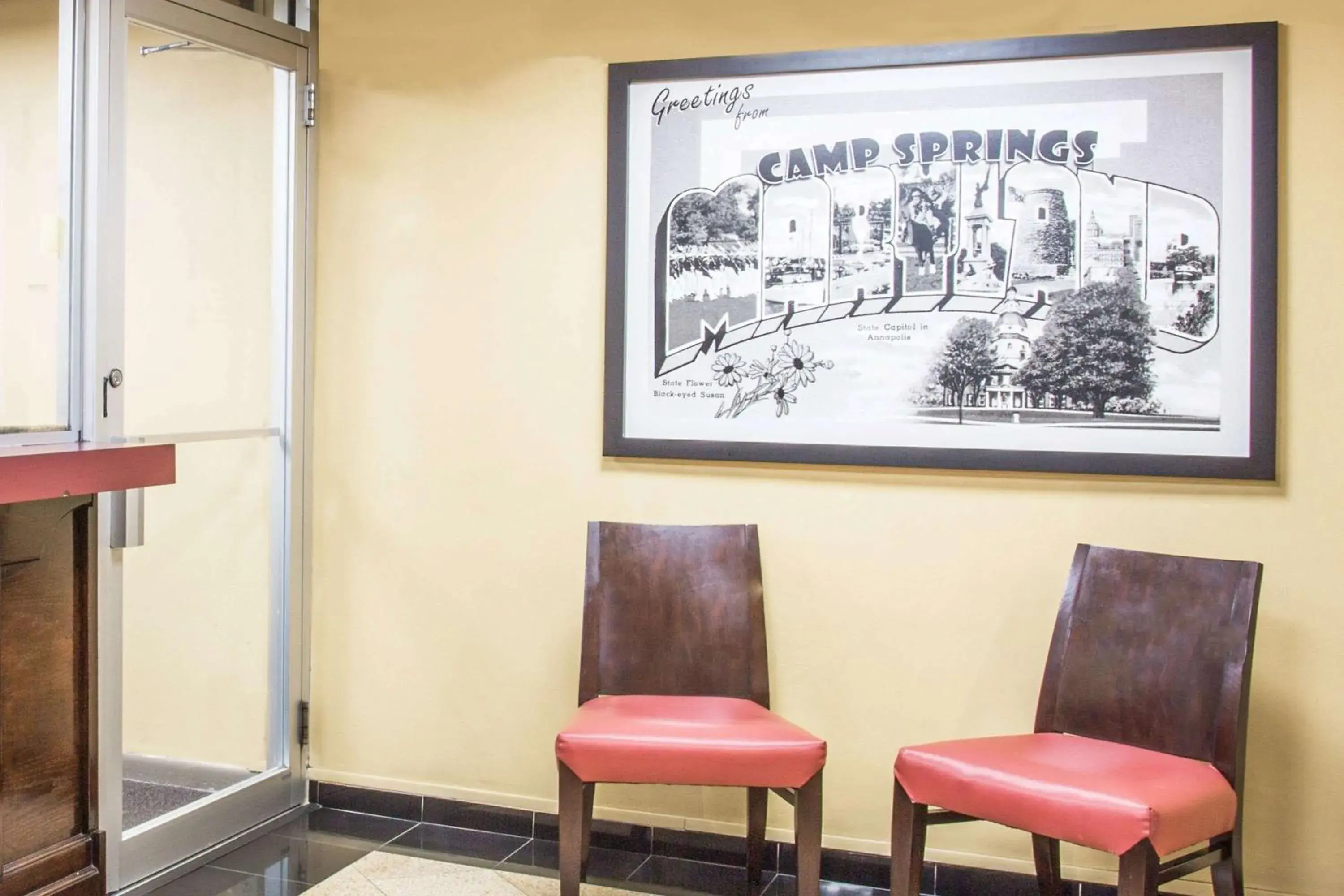 Lobby or reception in Super 8 by Wyndham Camp Springs/Andrews AFB DC Area Lobby or reception in Super 8 by Wyndham Camp Springs/Andrews AFB DC Area